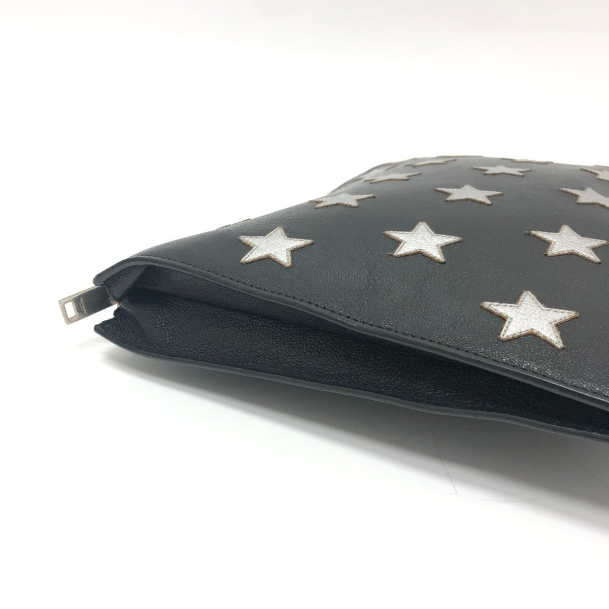 Saint Laurent Black Leather Clutch Bag (Pre-Owned)