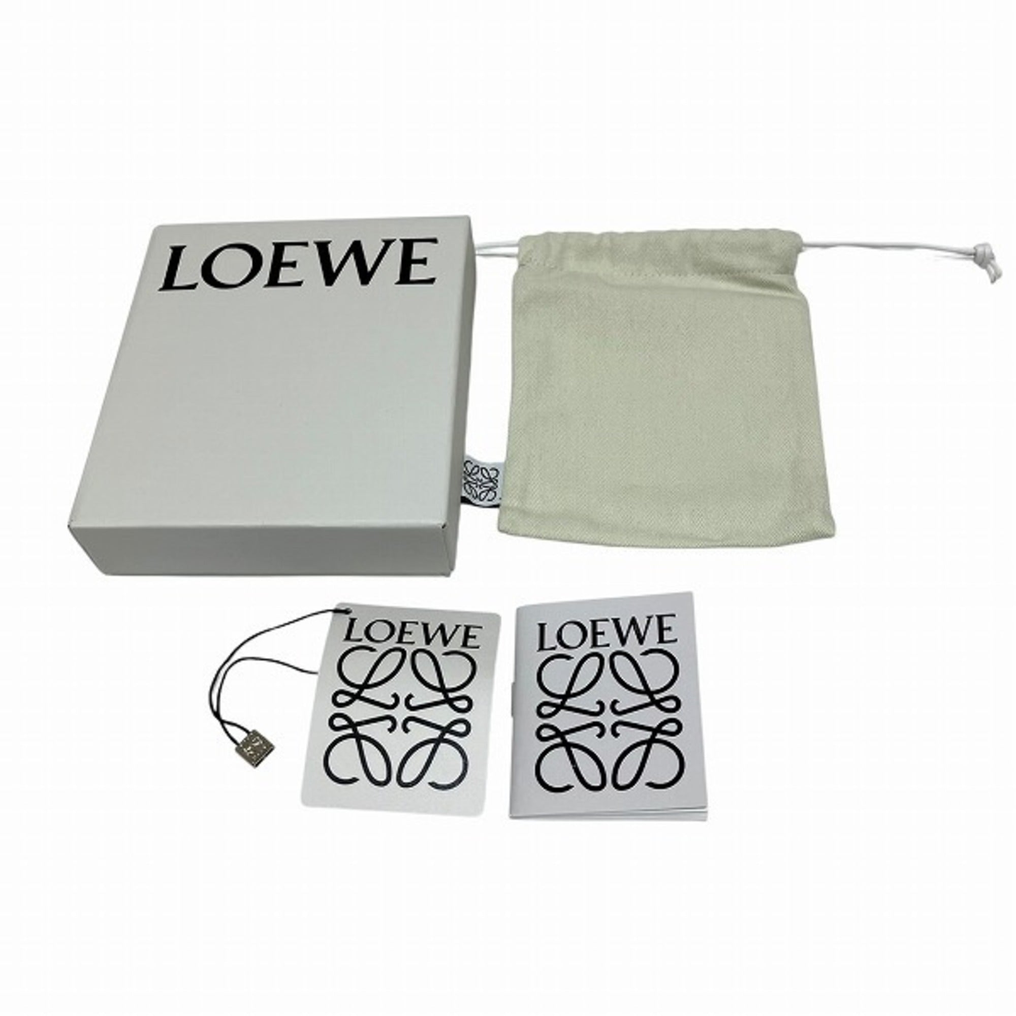 Loewe Beige Lime Yellow Leather Wallet (Tri-Fold) (Pre-Owned)