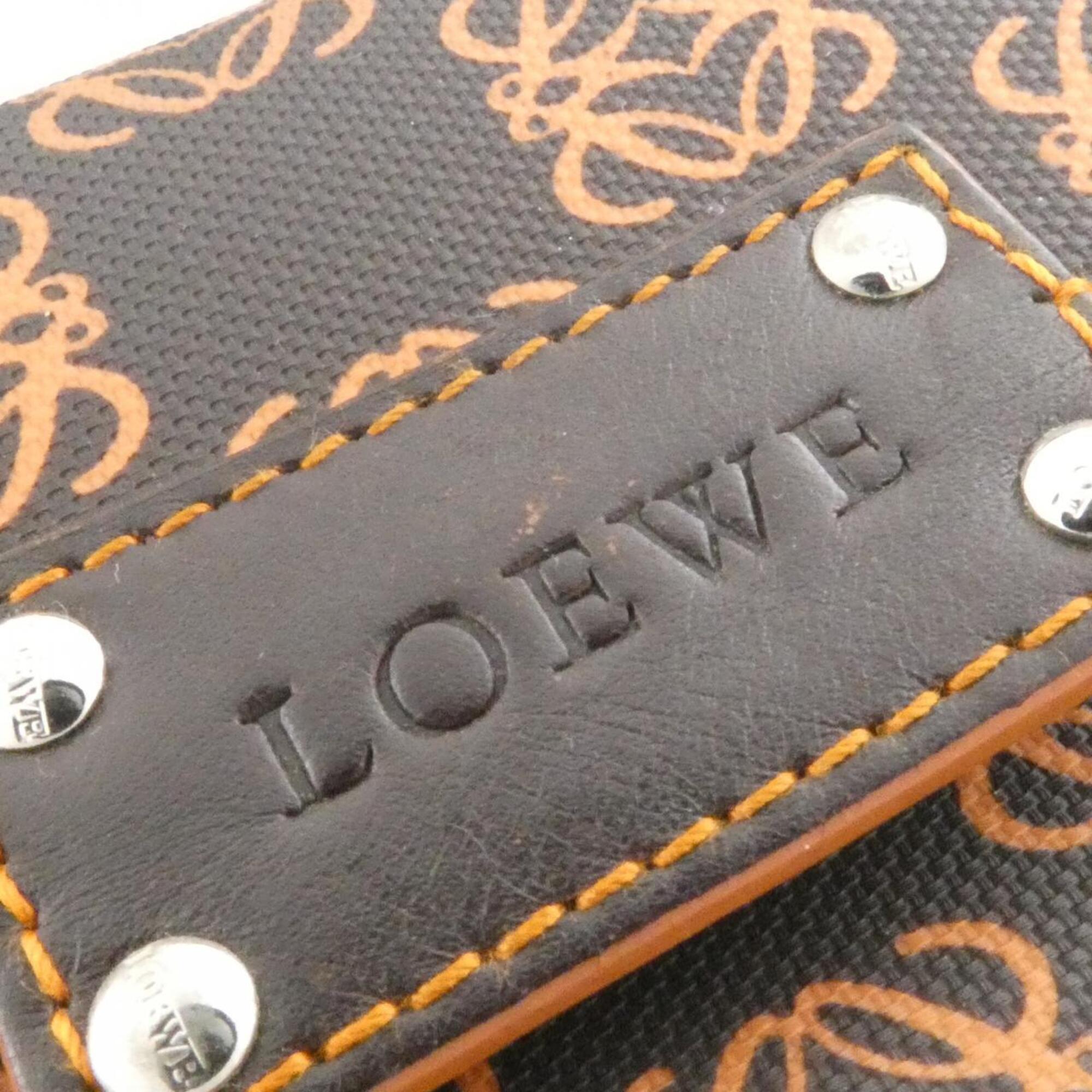 Loewe Brown Orange Pvc Shoulder Bag (Pre-Owned)