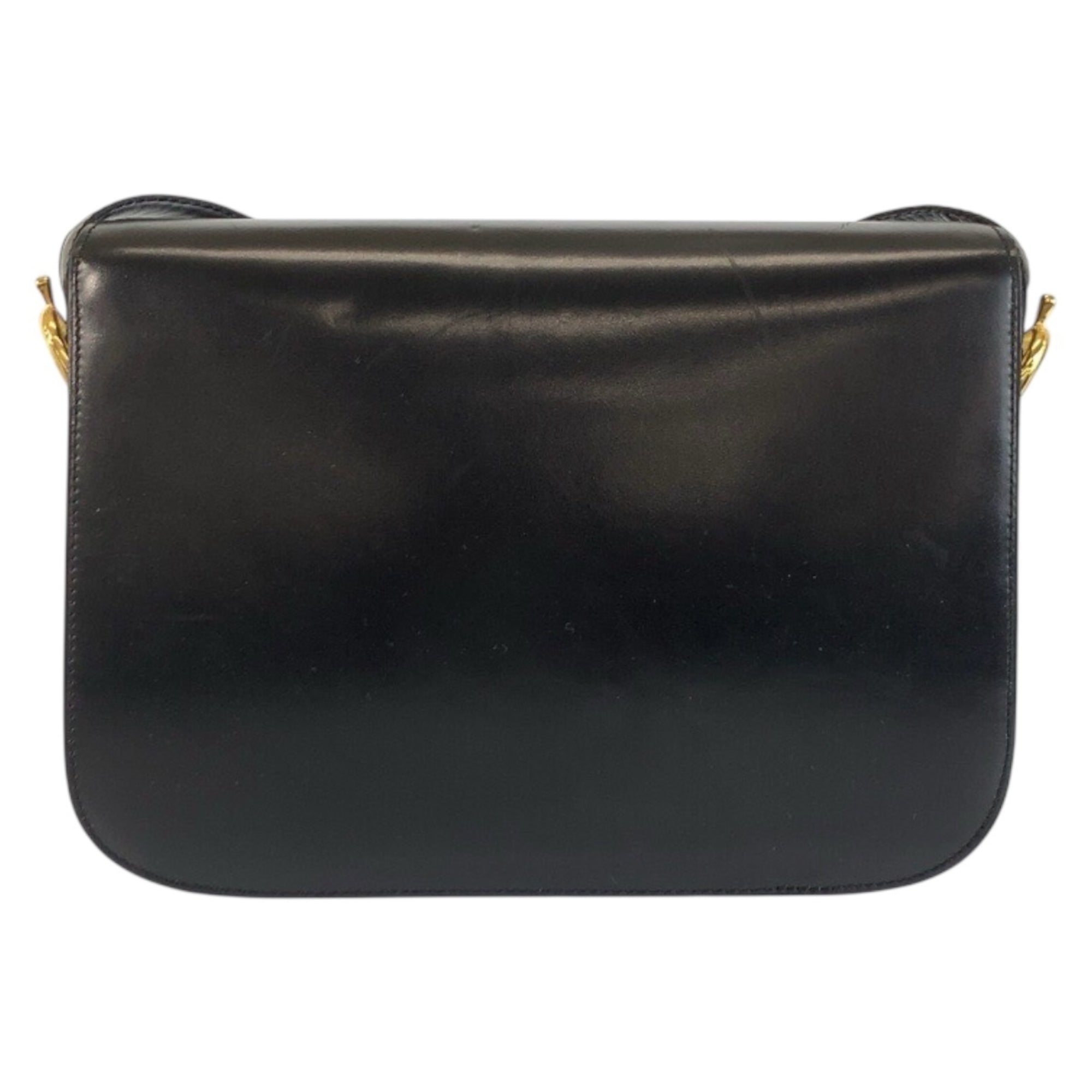 Celine Black Leather Pochette Shoulder Bag (Pre-Owned)