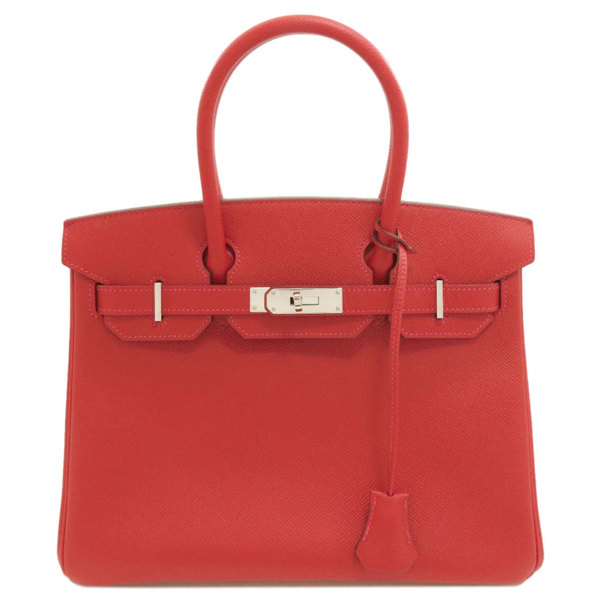 Hermes Red Color Epsom Leather Handbag (Pre-Owned)