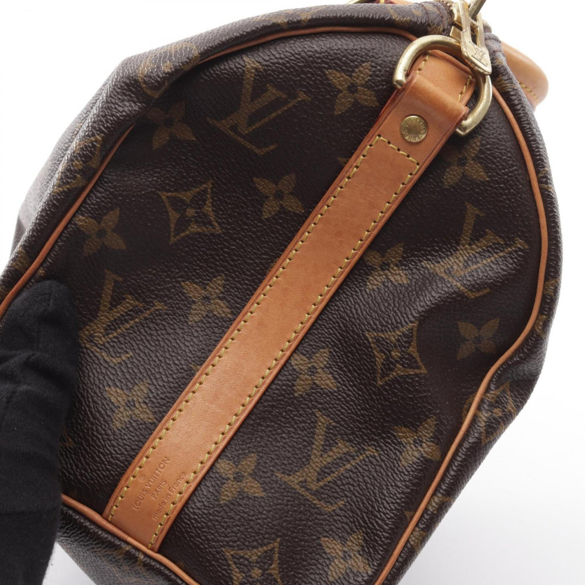 Louis Vuitton Brown Coated Canvas Monogram Leather Handbag (Pre-Owned)