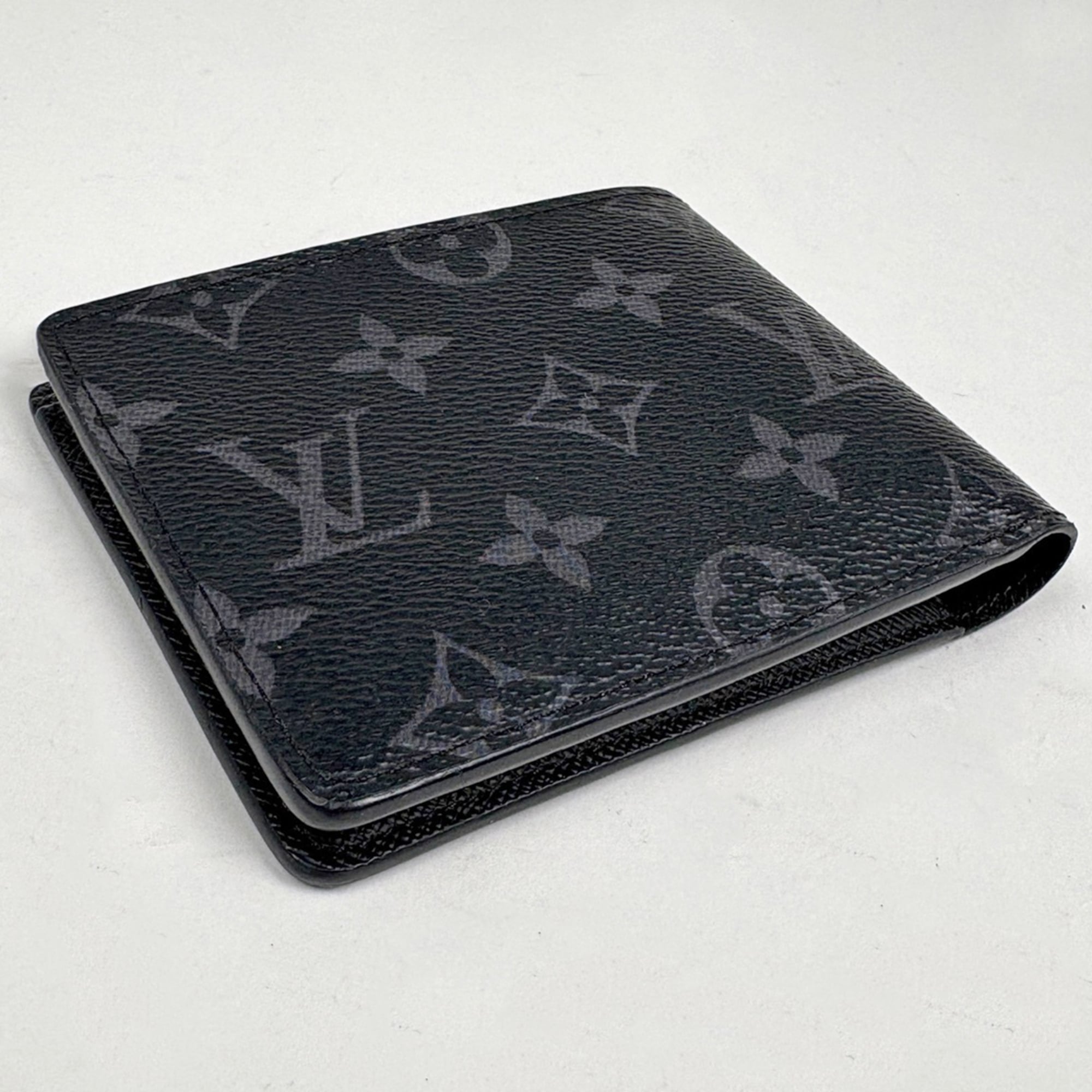 Louis Vuitton Black Monogram Eclipse Wallet (Bi-Fold) (Pre-Owned)