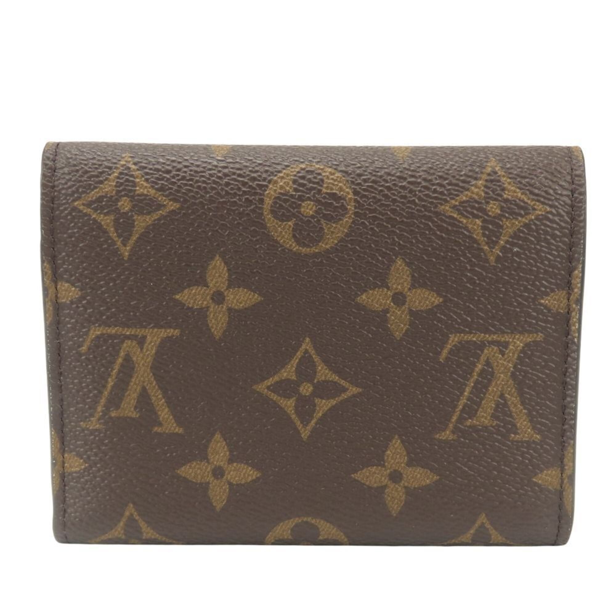 Louis Vuitton Brown Monogram Wallet (Tri-Fold) (Pre-Owned)