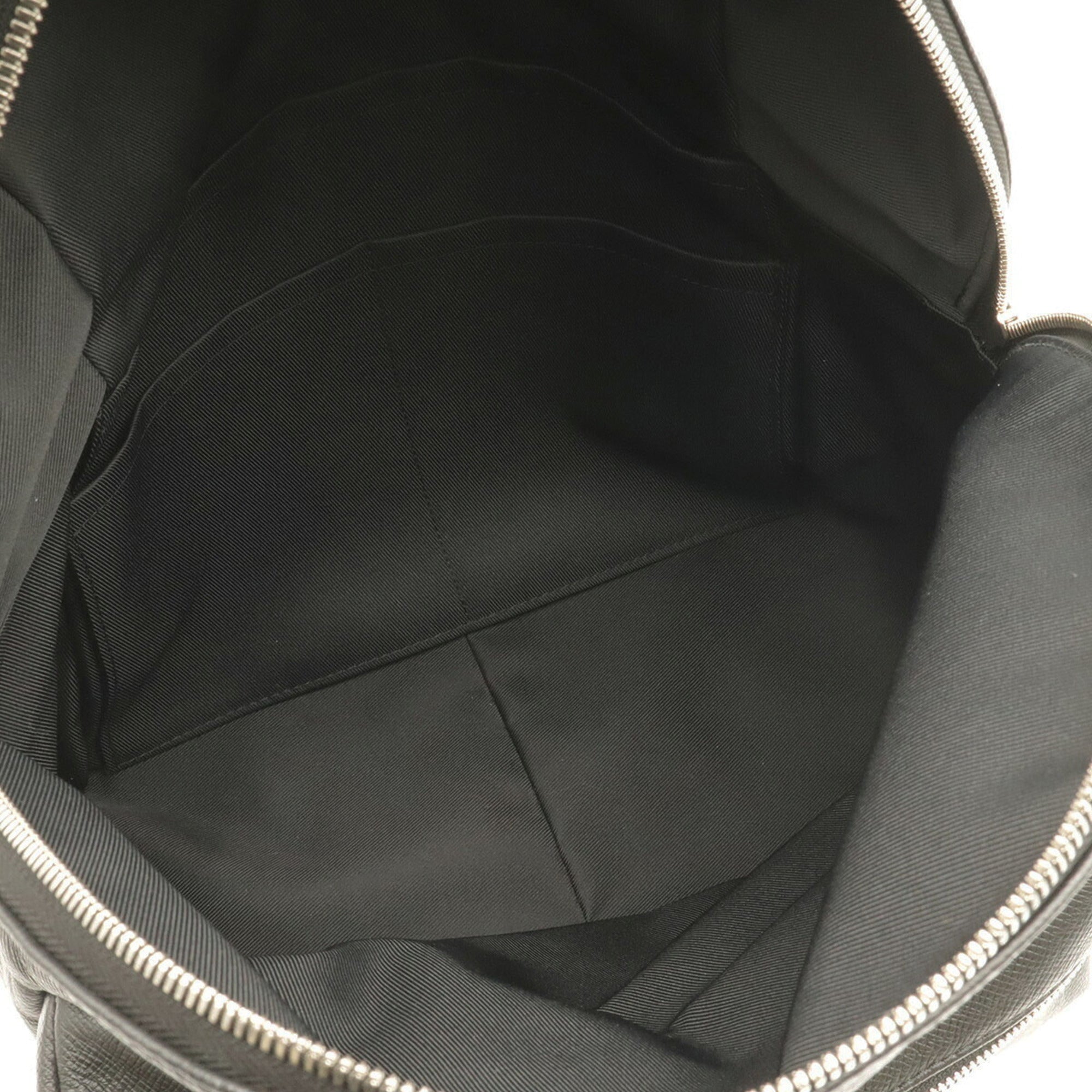Louis Vuitton Black Gray Monogram Eclipse Canvas Taiga Leather Leather Backpack (Pre-Owned)