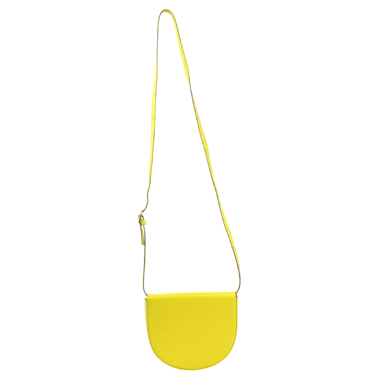 Loewe Yellow Leather Pouch Shoulder Bag (Pre-Owned)