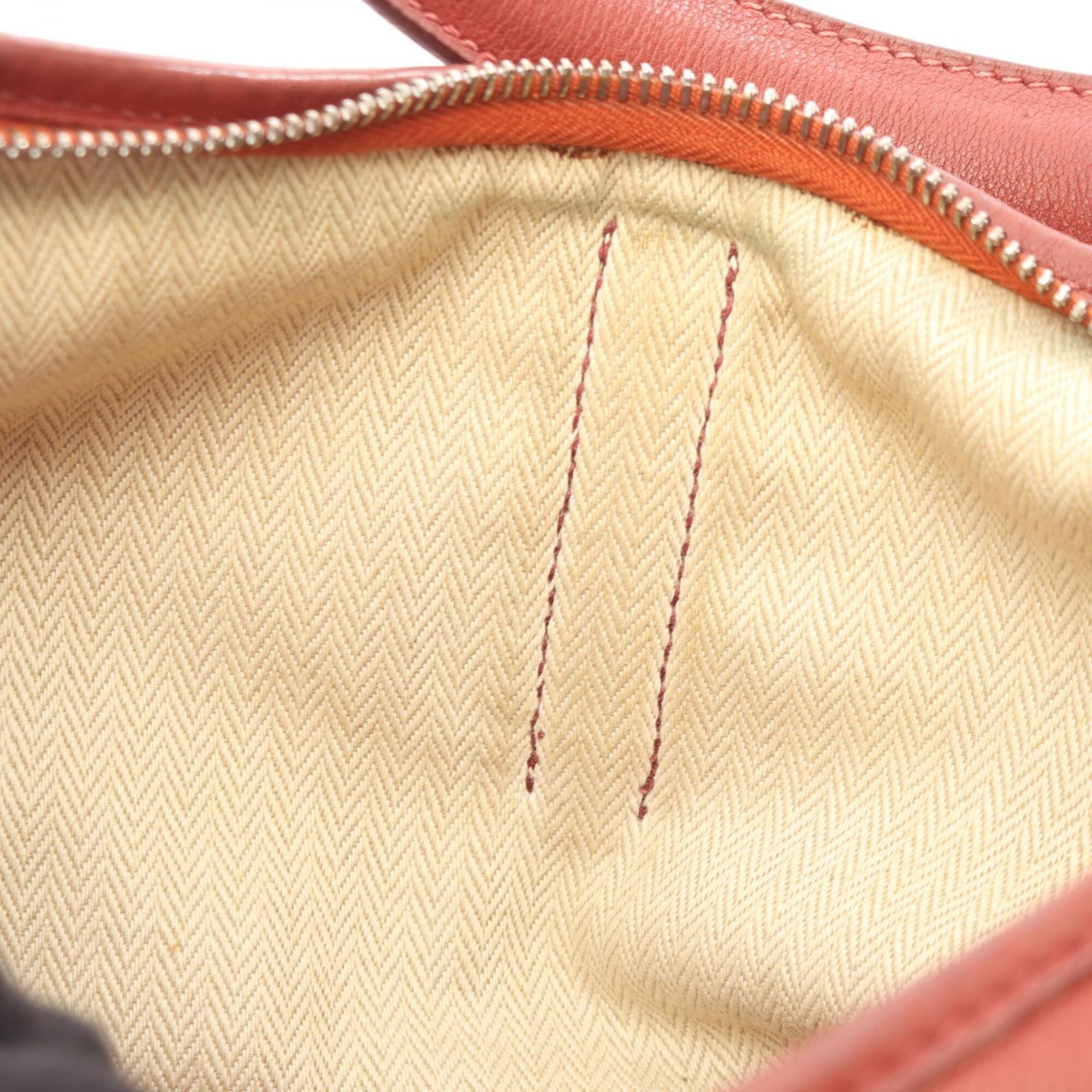 Hermes Bordeaux Rouge H Taurillon Clemence Leather Shoulder Bag (Pre-Owned)