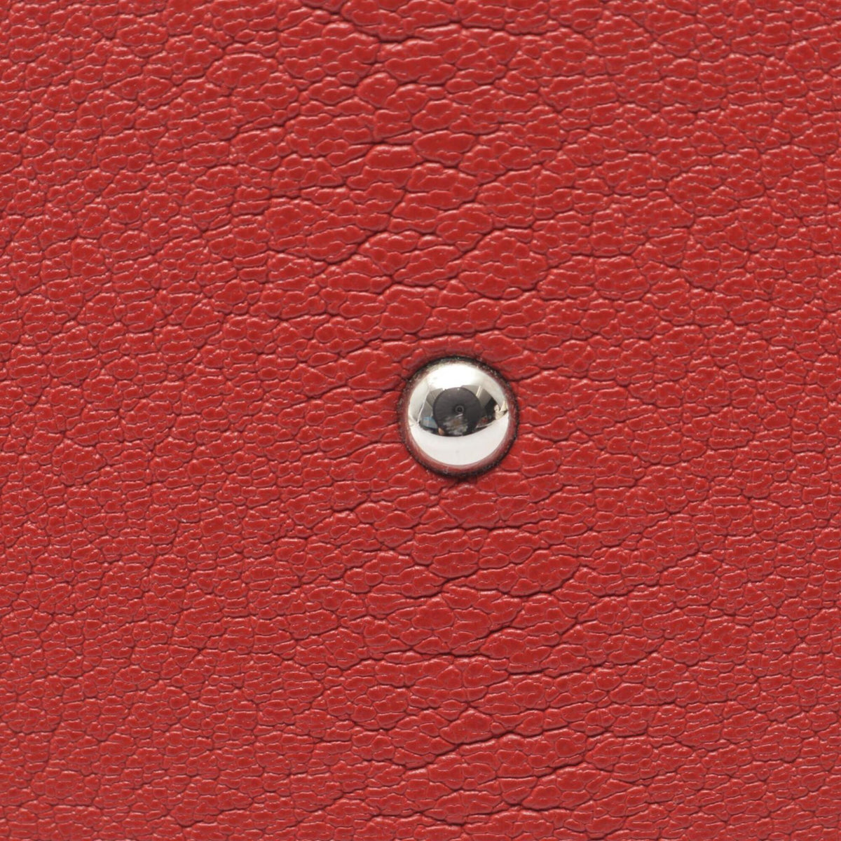 Hermes Red Color Rouge Garance Chevre Coromandel Leather Leather Handbag (Pre-Owned)