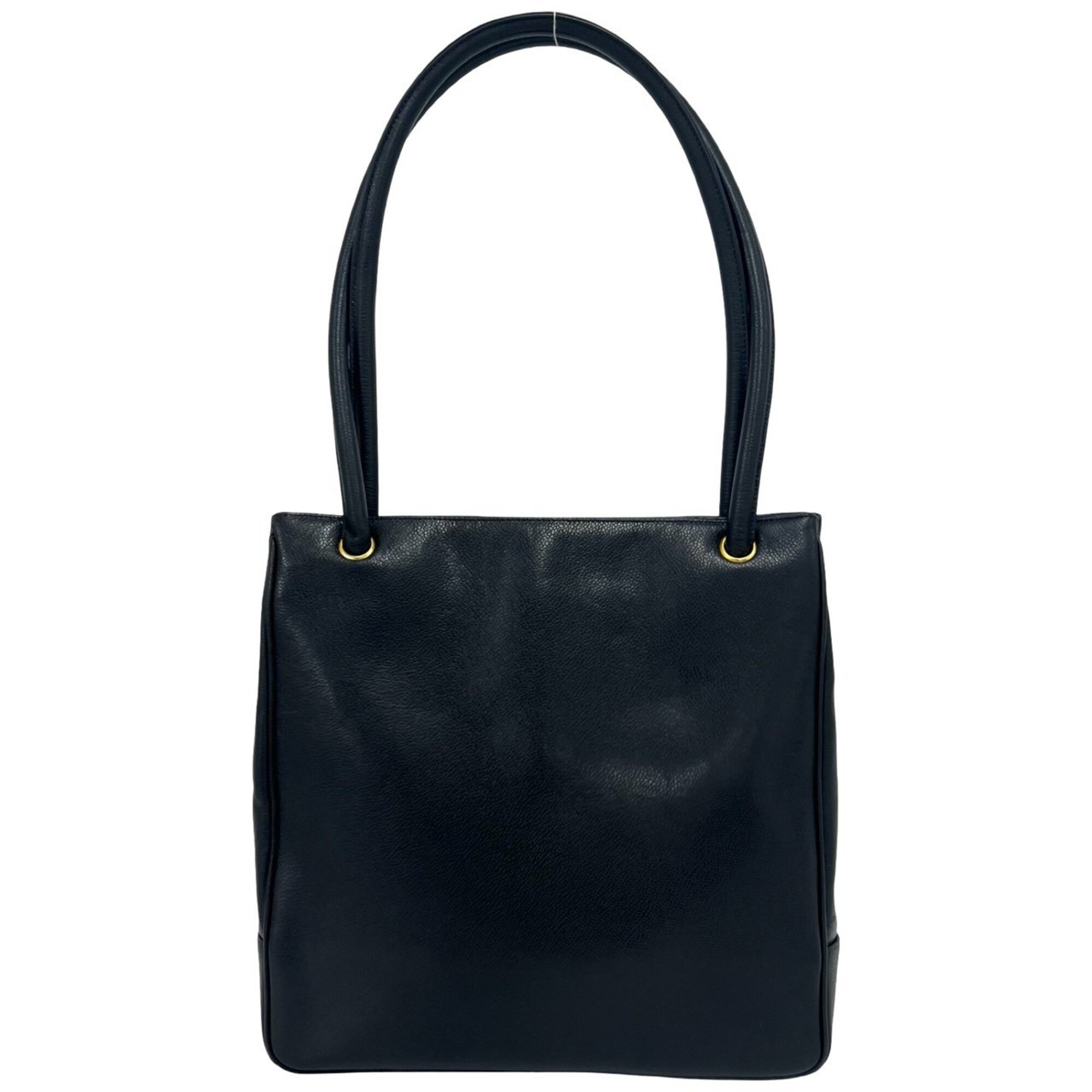 Chanel Black Grained Calfskin Tote Bag (Pre-Owned)