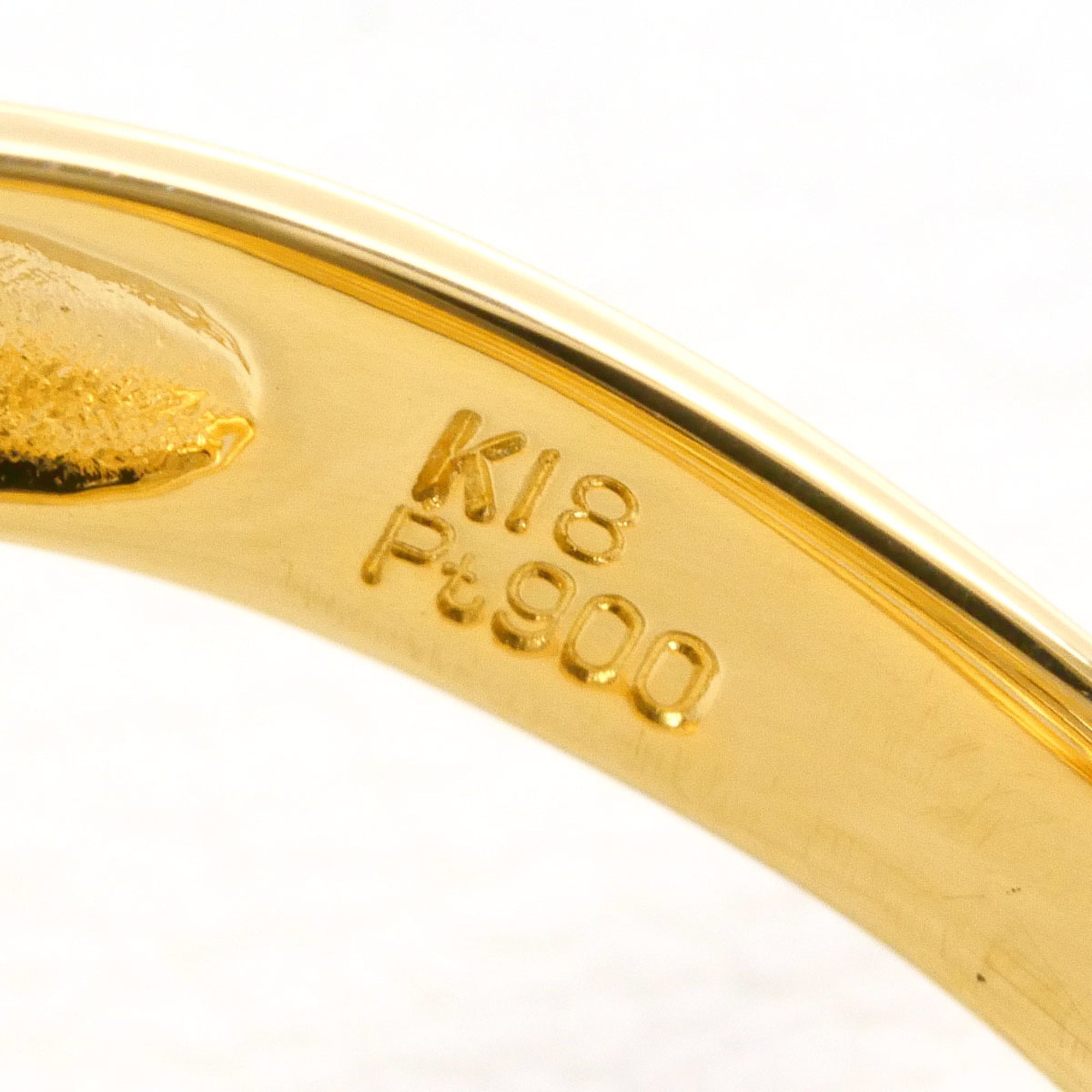 Unbranded Platinum Yellow Gold Yellow Gold (18K) Platinum 900 Band Ring (Pre-Owned)
