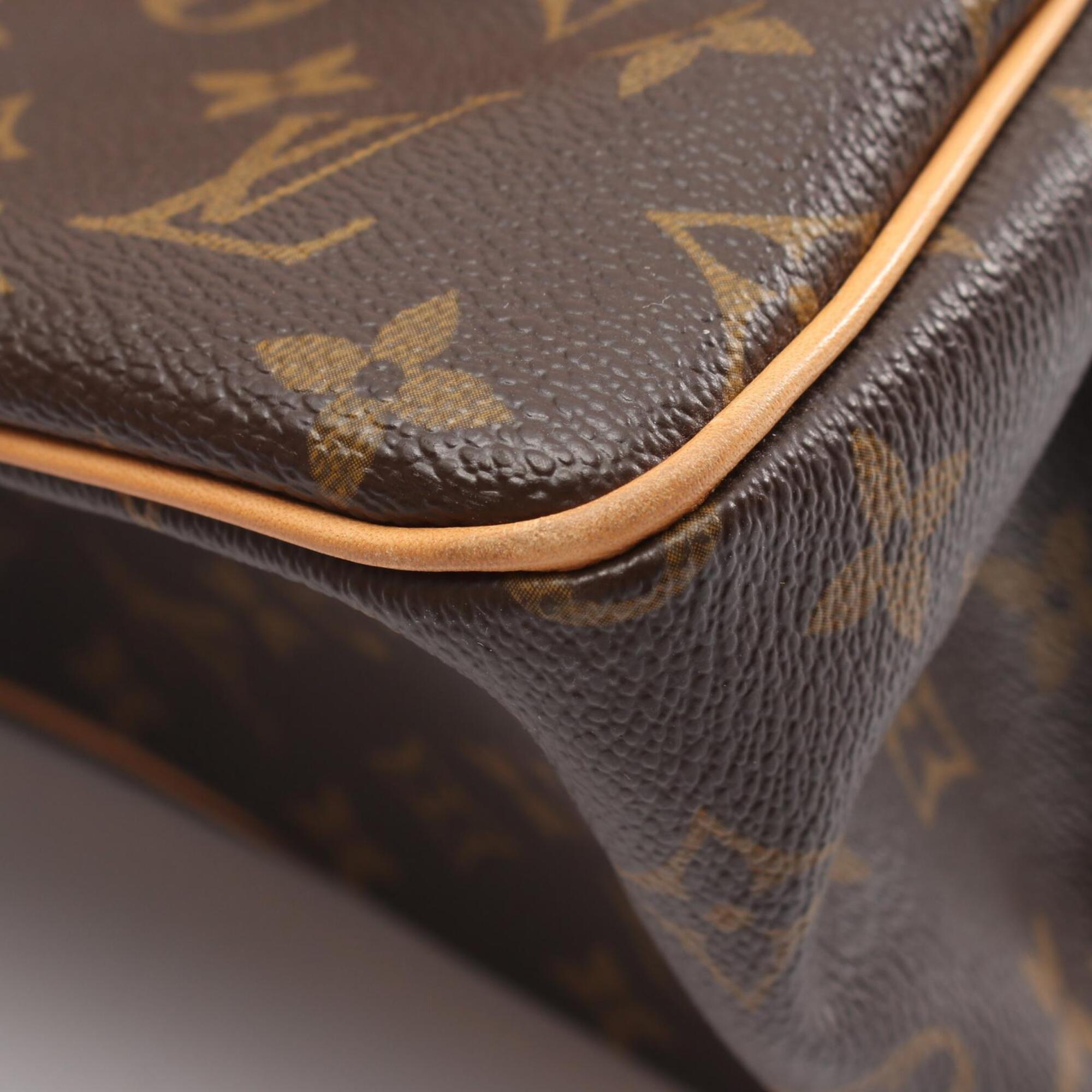 Louis Vuitton Brown Coated Canvas Leather Handbag (Pre-Owned)