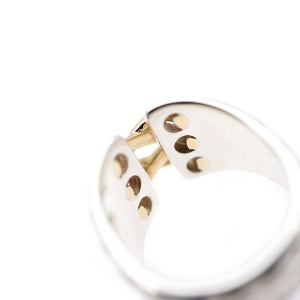 Hermes Yellow Gold (18K) Silver 925 Band Ring (Pre-Owned)