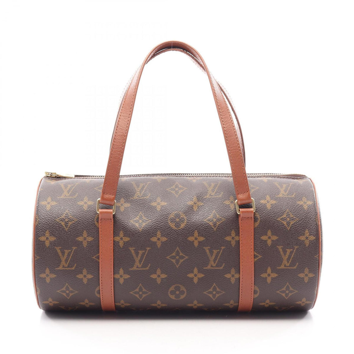 Louis Vuitton Monogram Brown Coated Canvas Leather Handbag (Pre-Owned)