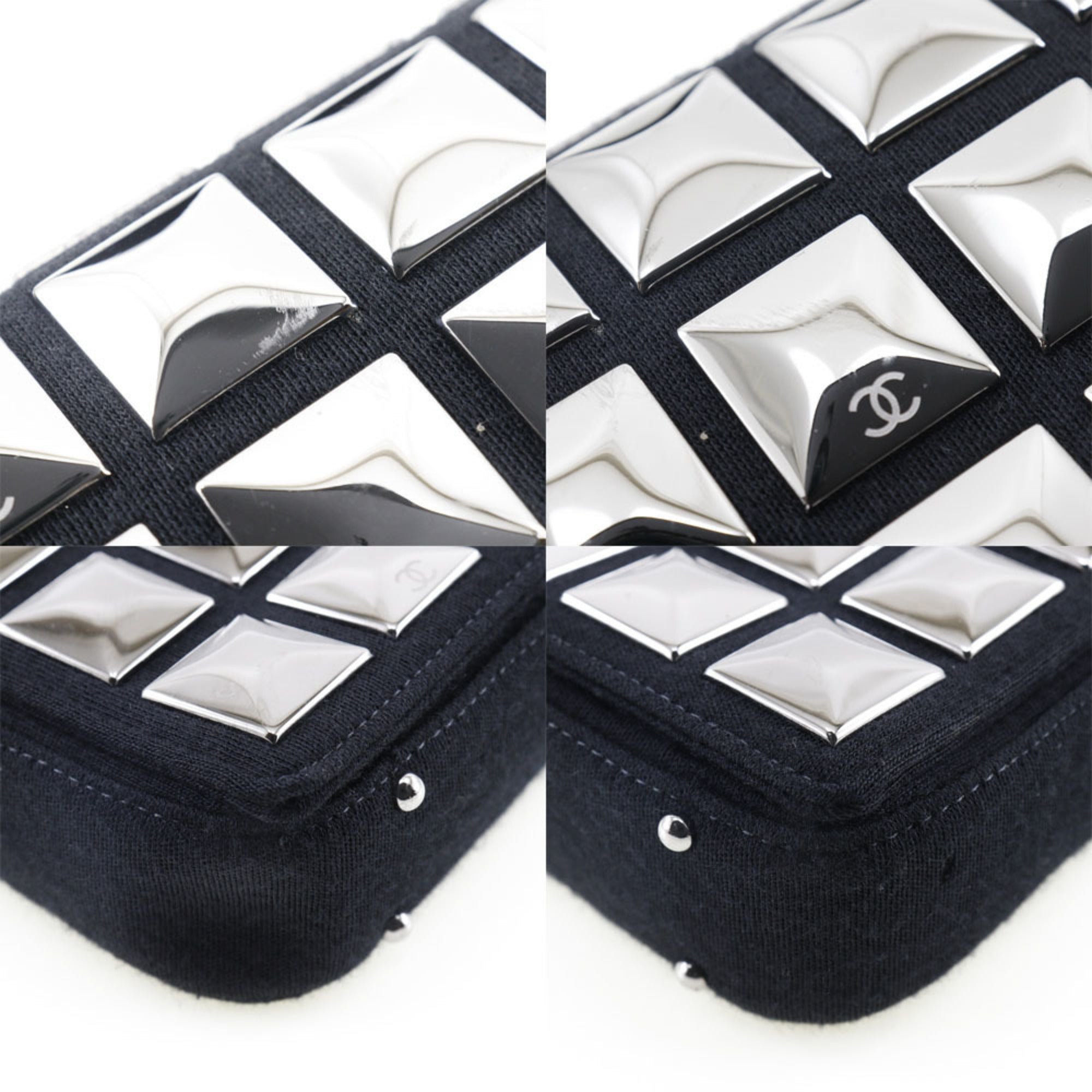 Chanel Black Cotton Shoulder Bag (Pre-Owned)