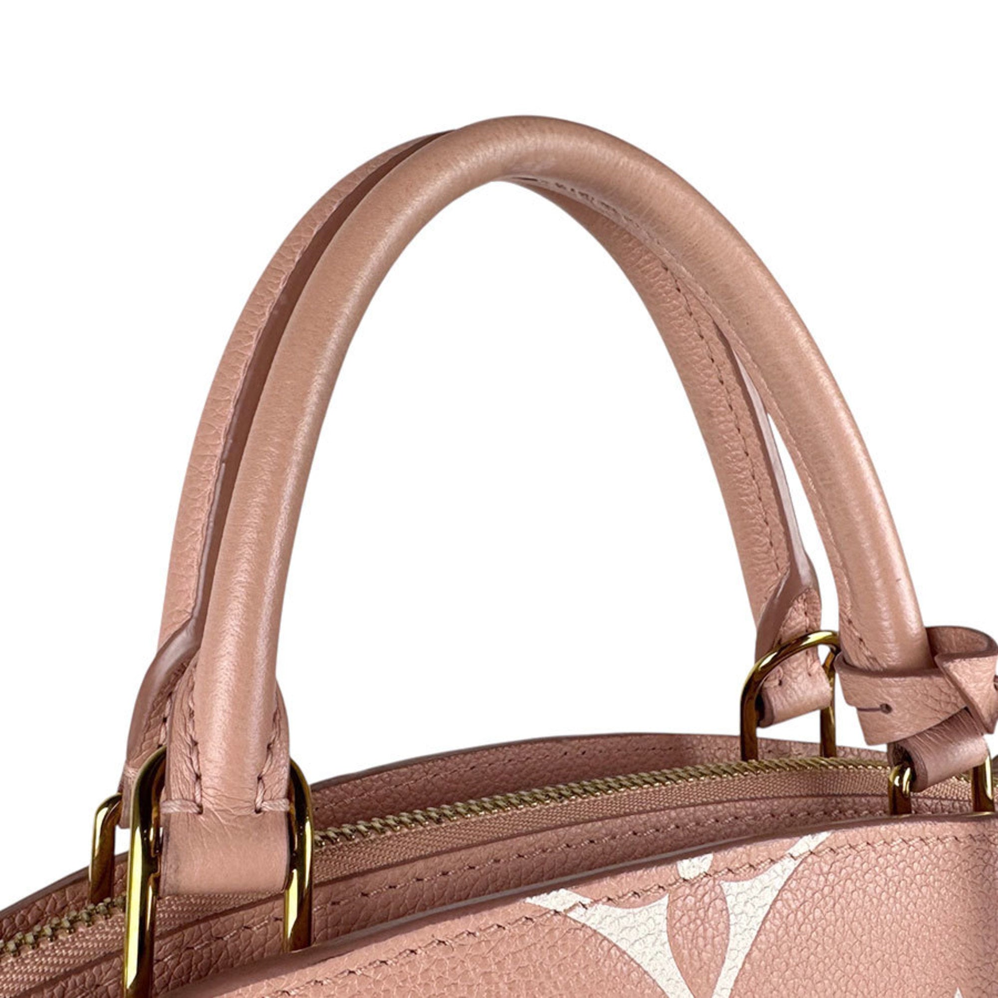 Louis Vuitton Cream Pink Monogram Empreinte Handbag Shoulder Bag (Pre-Owned)