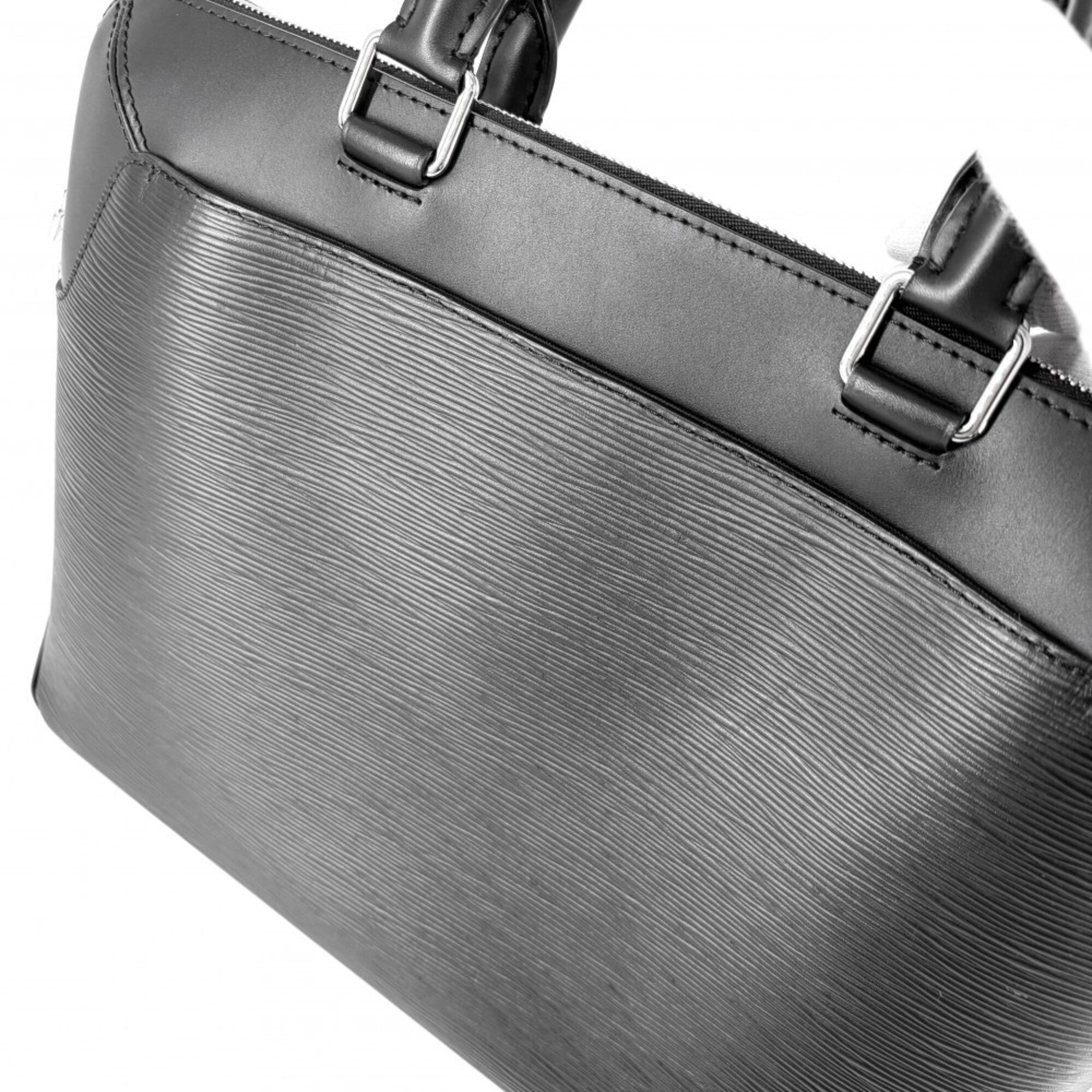 Louis Vuitton Black Epi Leather Briefcase Handbag Shoulder Bag (Pre-Owned)
