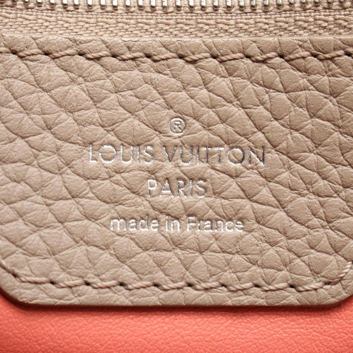 Louis Vuitton Beige Ivory Pink Leather Handbag (Pre-Owned)