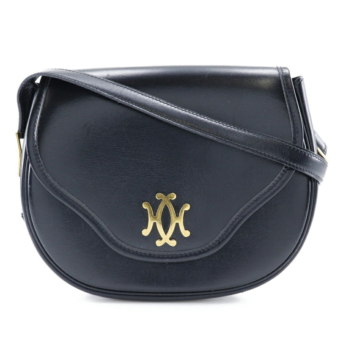 Hermes Black Leather Shoulder Bag (Pre-Owned)