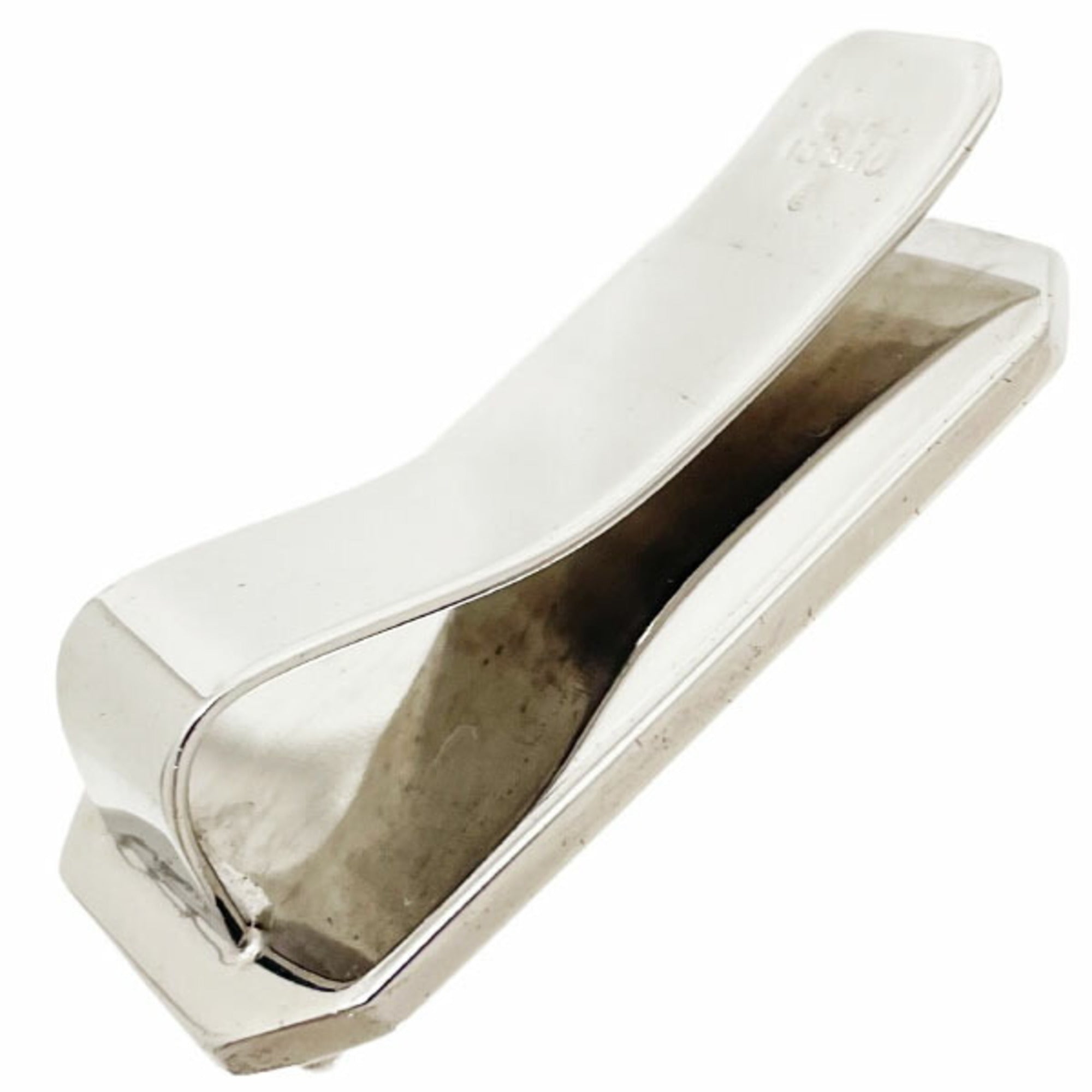 Gucci Guccissima Grayish Silver Leather Money Clip (Pre-Owned)