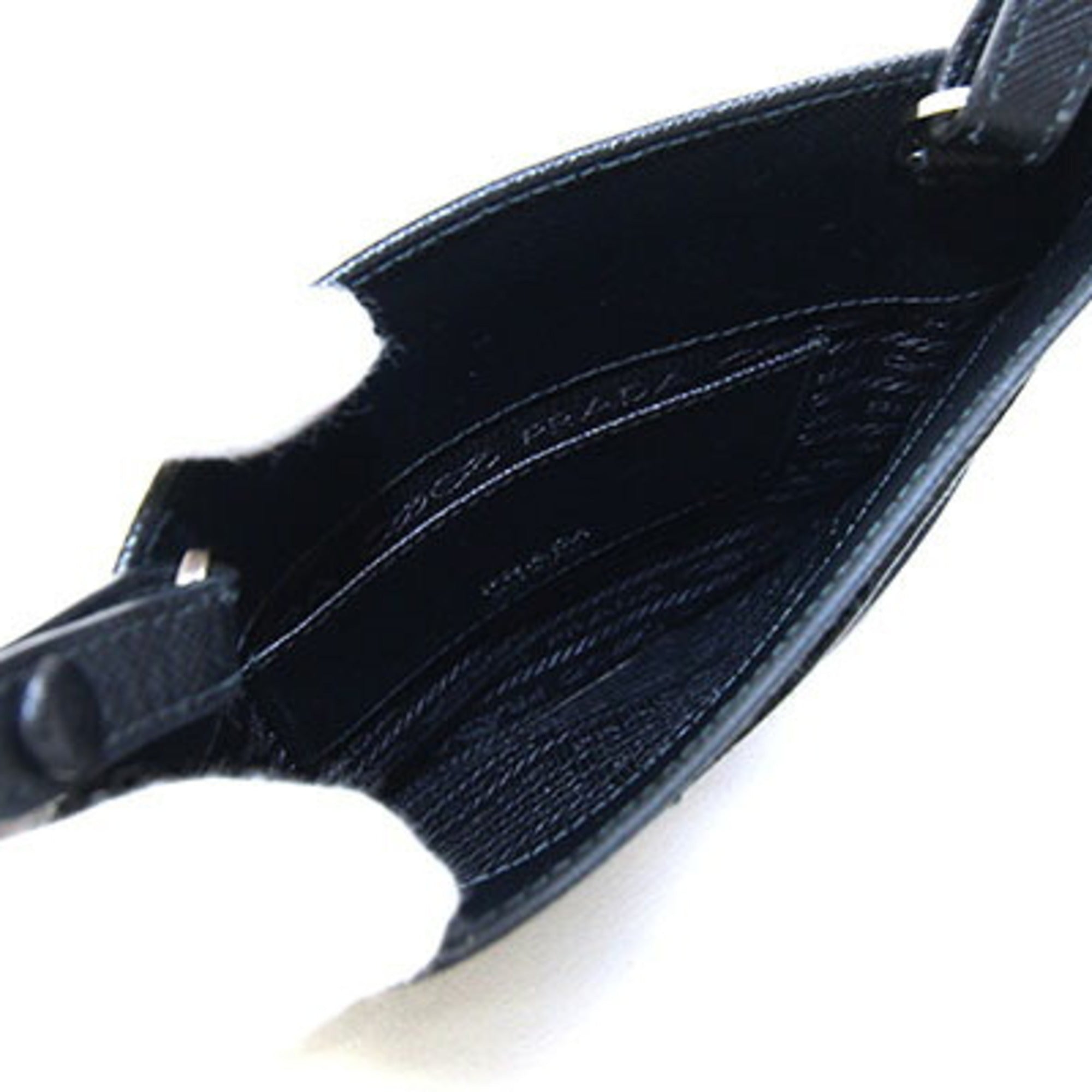 Prada Black Leather Pochette Shoulder Bag (Pre-Owned)