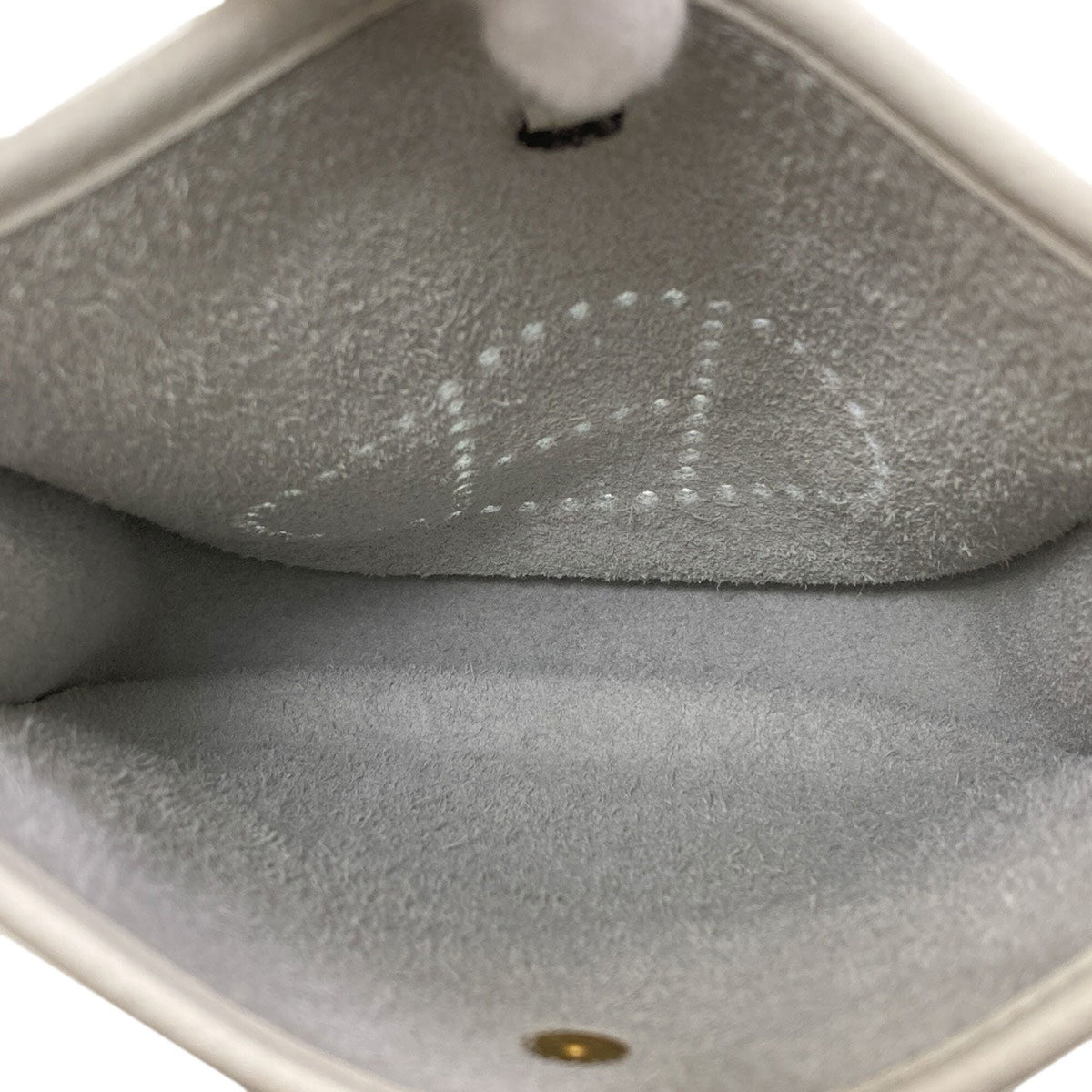 Hermes White Leather Shoulder Bag (Pre-Owned)