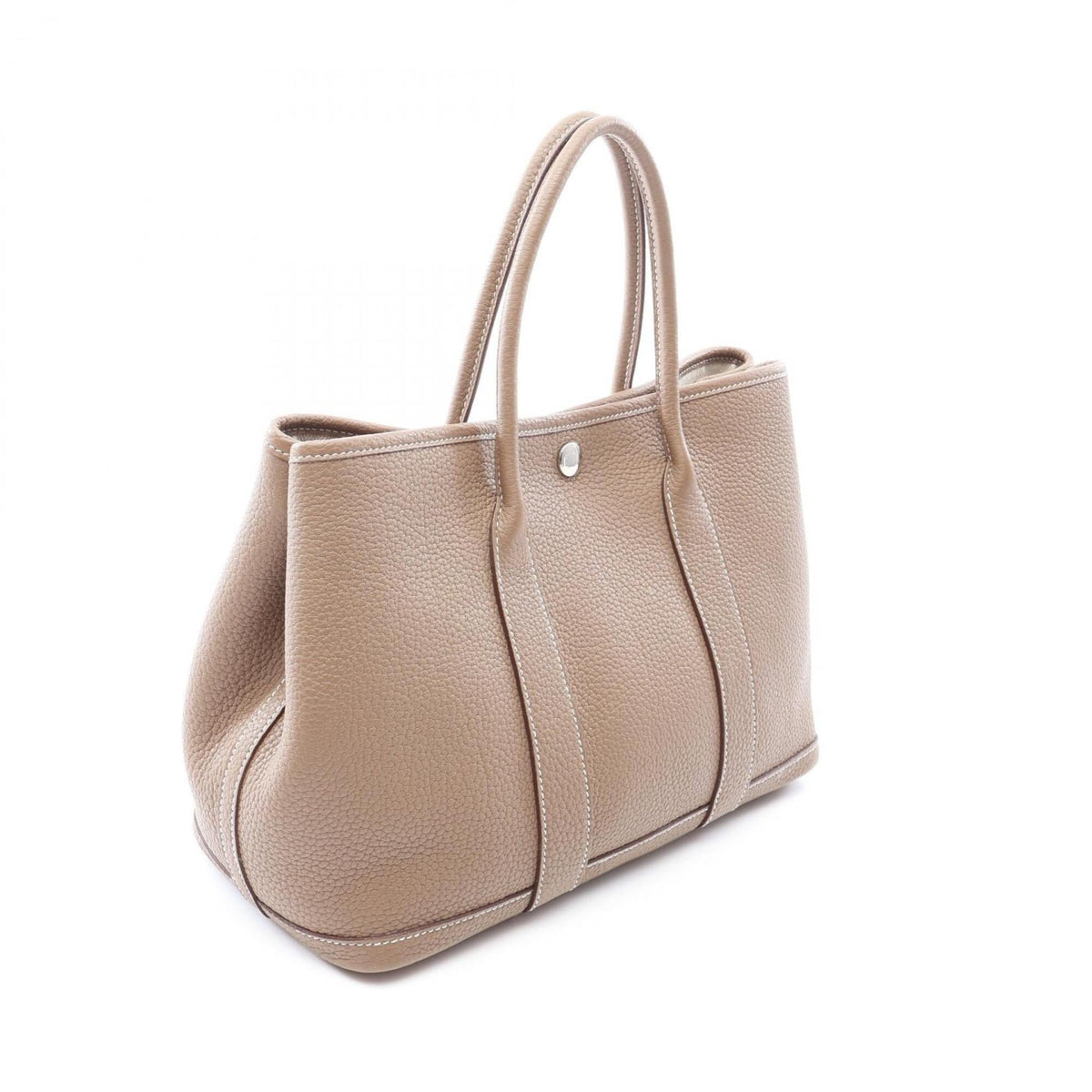 Hermes Gray Negonda Leather Handbag Tote Bag (Pre-Owned)