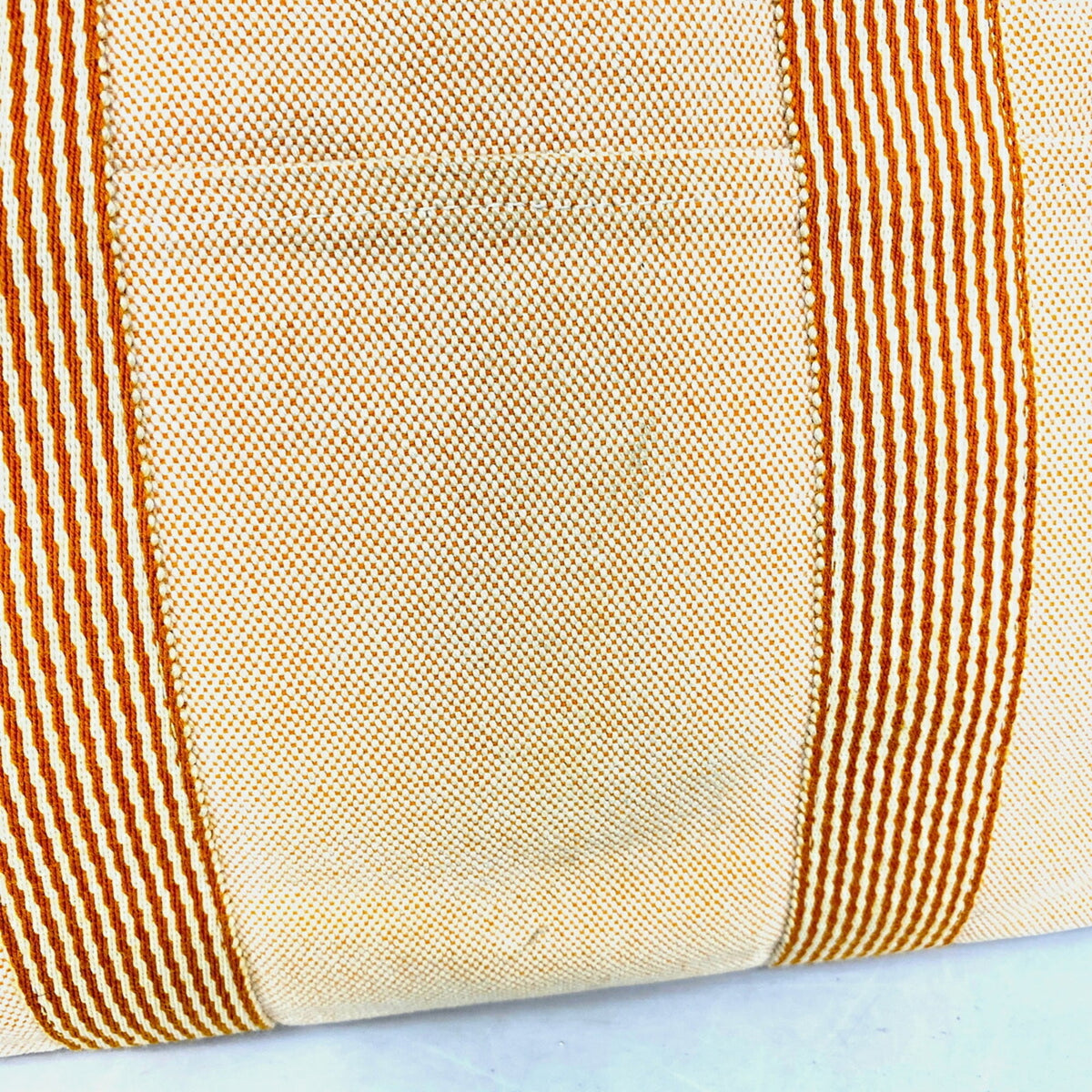 Hermes Orange Canvas Tote Bag (Pre-Owned)
