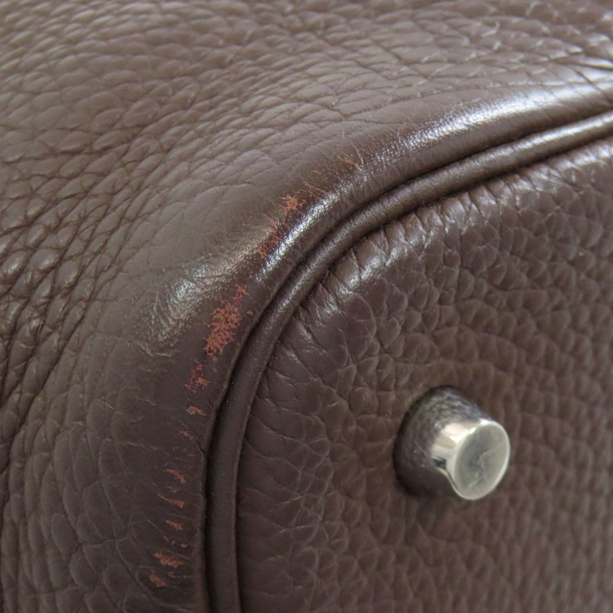 Hermes Brown Leather Handbag (Pre-Owned)
