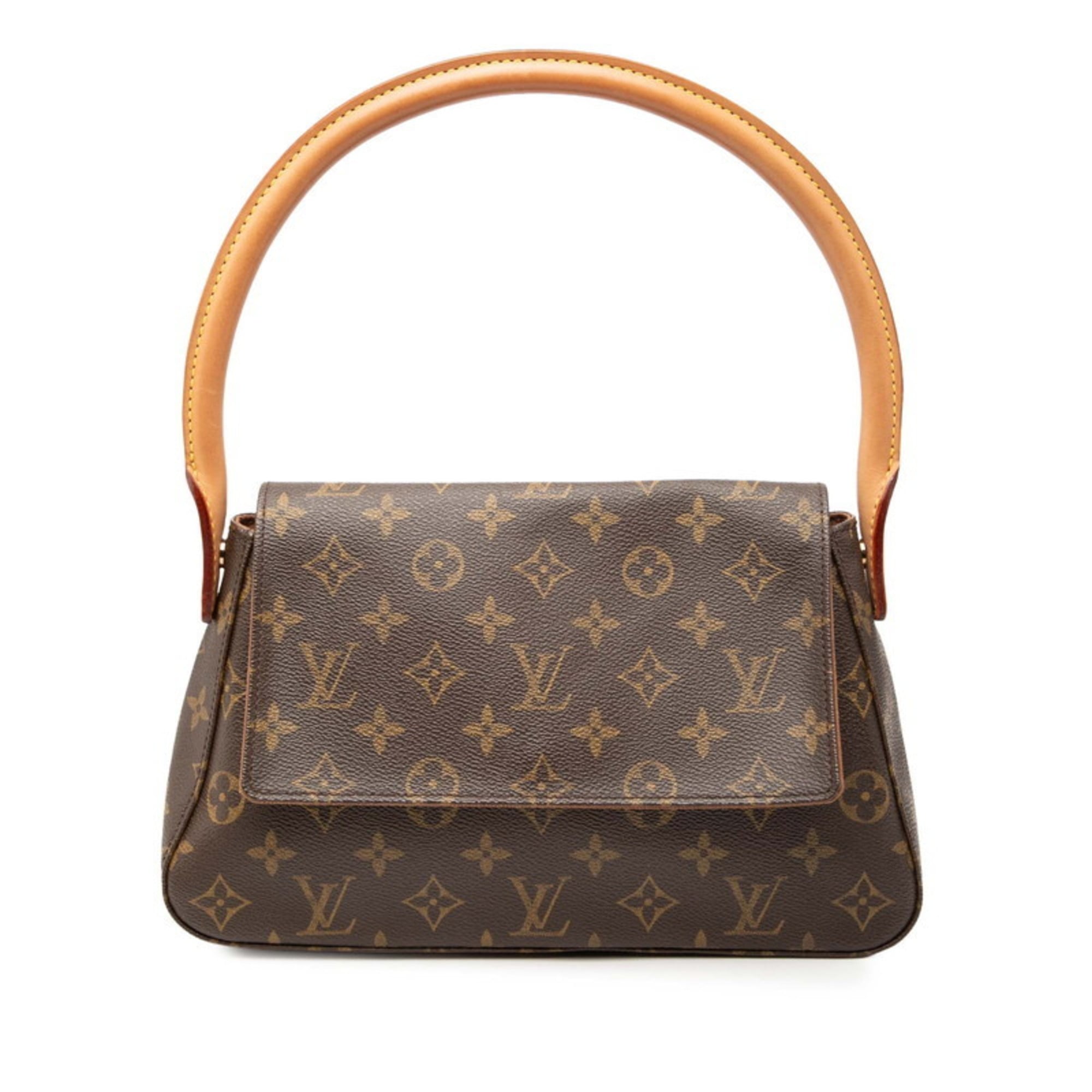 Louis Vuitton Brown Pvc Leather Handbag Shoulder Bag (Pre-Owned)