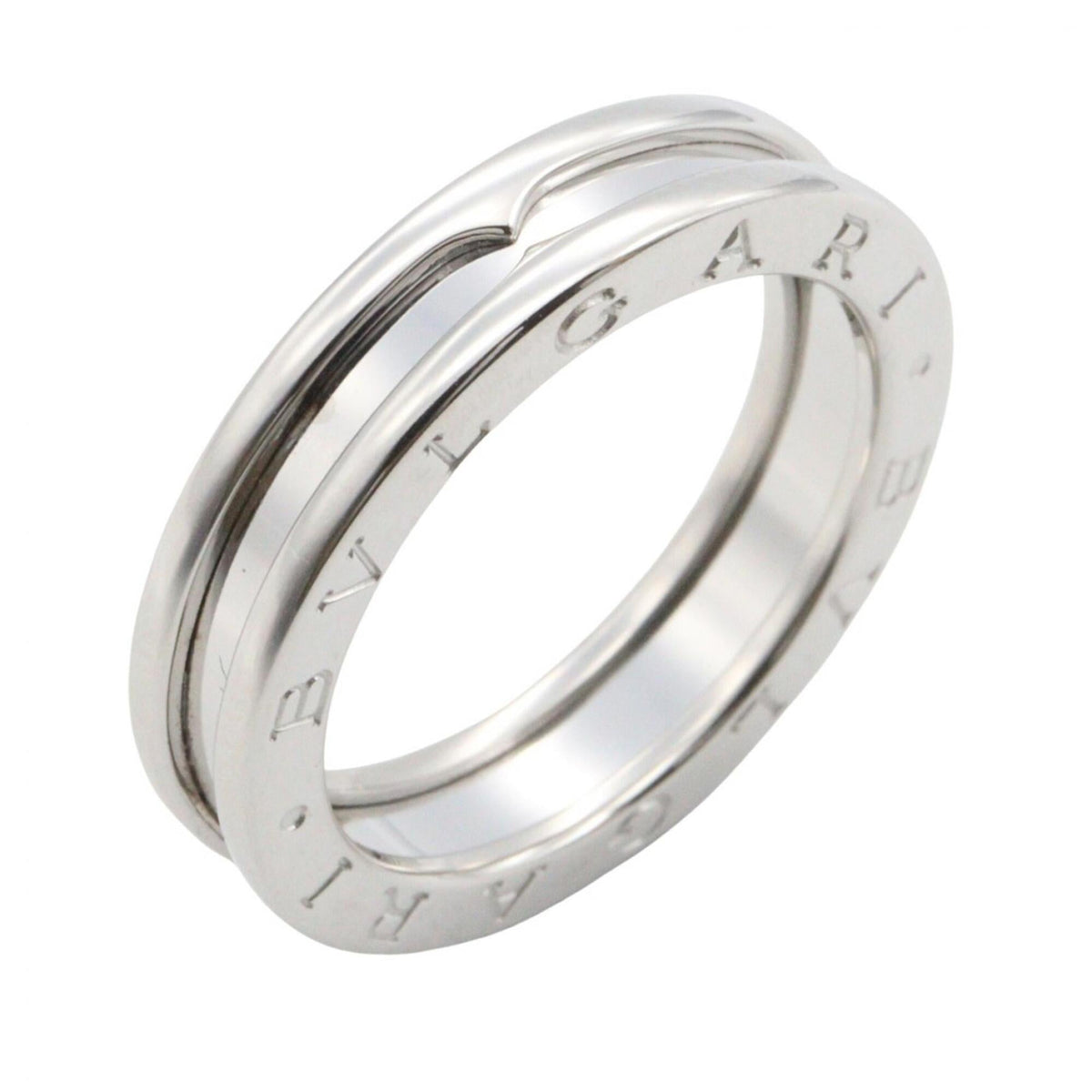 Bvlgari Silver White Gold (18K) Band Ring (Pre-Owned)