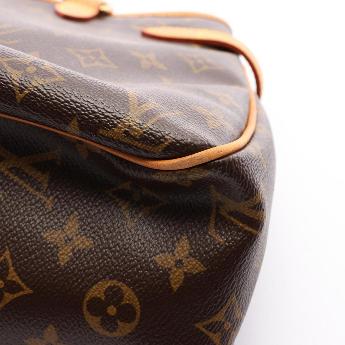 Louis Vuitton Brown Monogram Coated Canvas Leather Handbag Shoulder Bag (Pre-Owned)