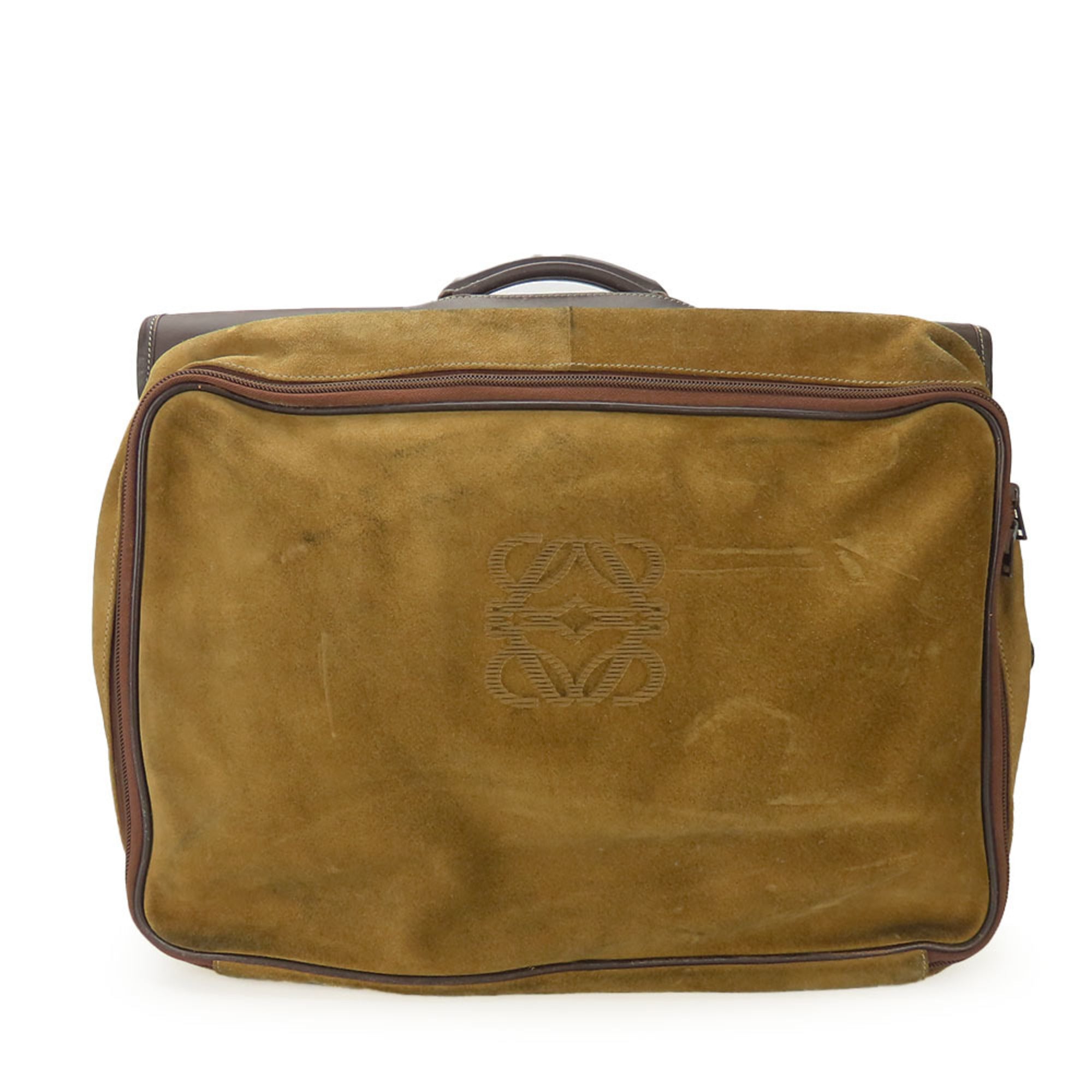 Loewe Beige Brown Leather Handbag (Pre-Owned)