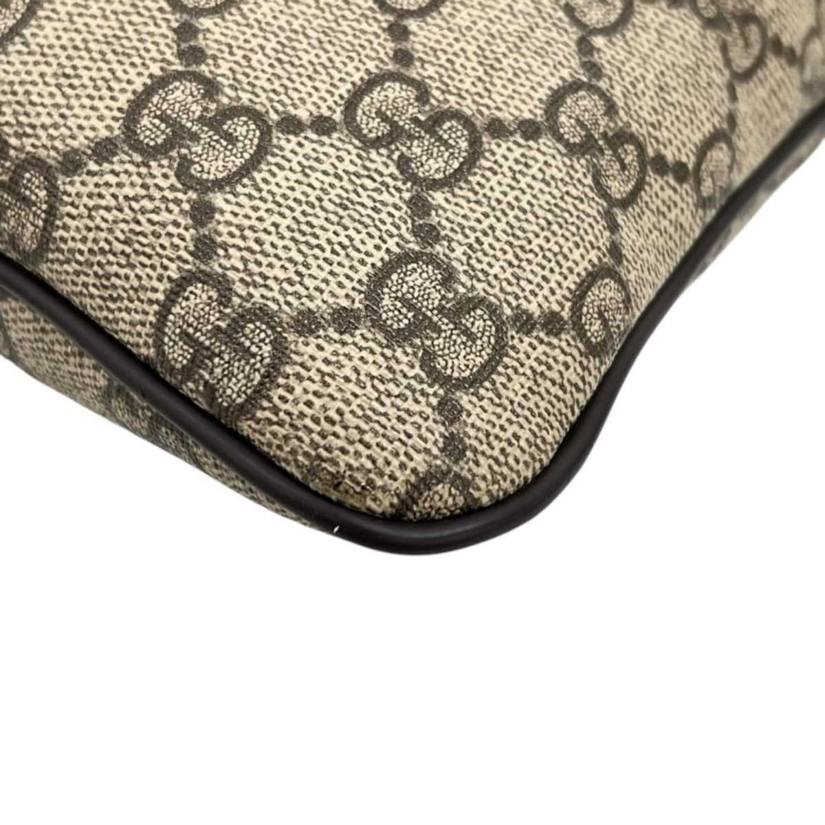 Gucci Brown Gg Supreme Canvas Crossbody Bag Messenger Bag (Pre-Owned)