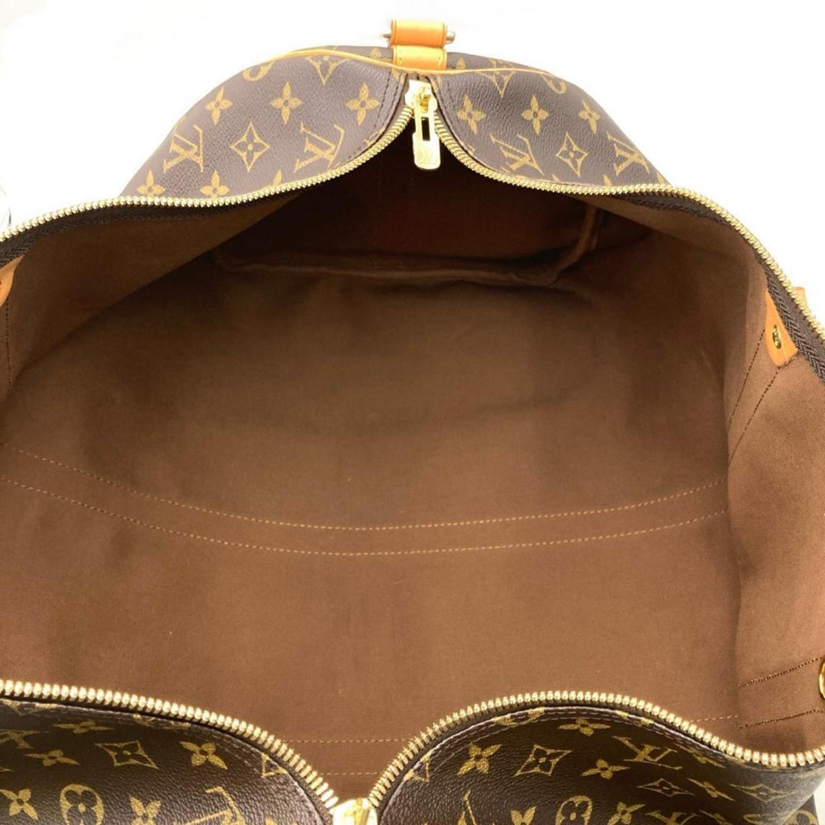 Louis Vuitton Monogram Brown Monogram Leather Boston Bag (Pre-Owned)