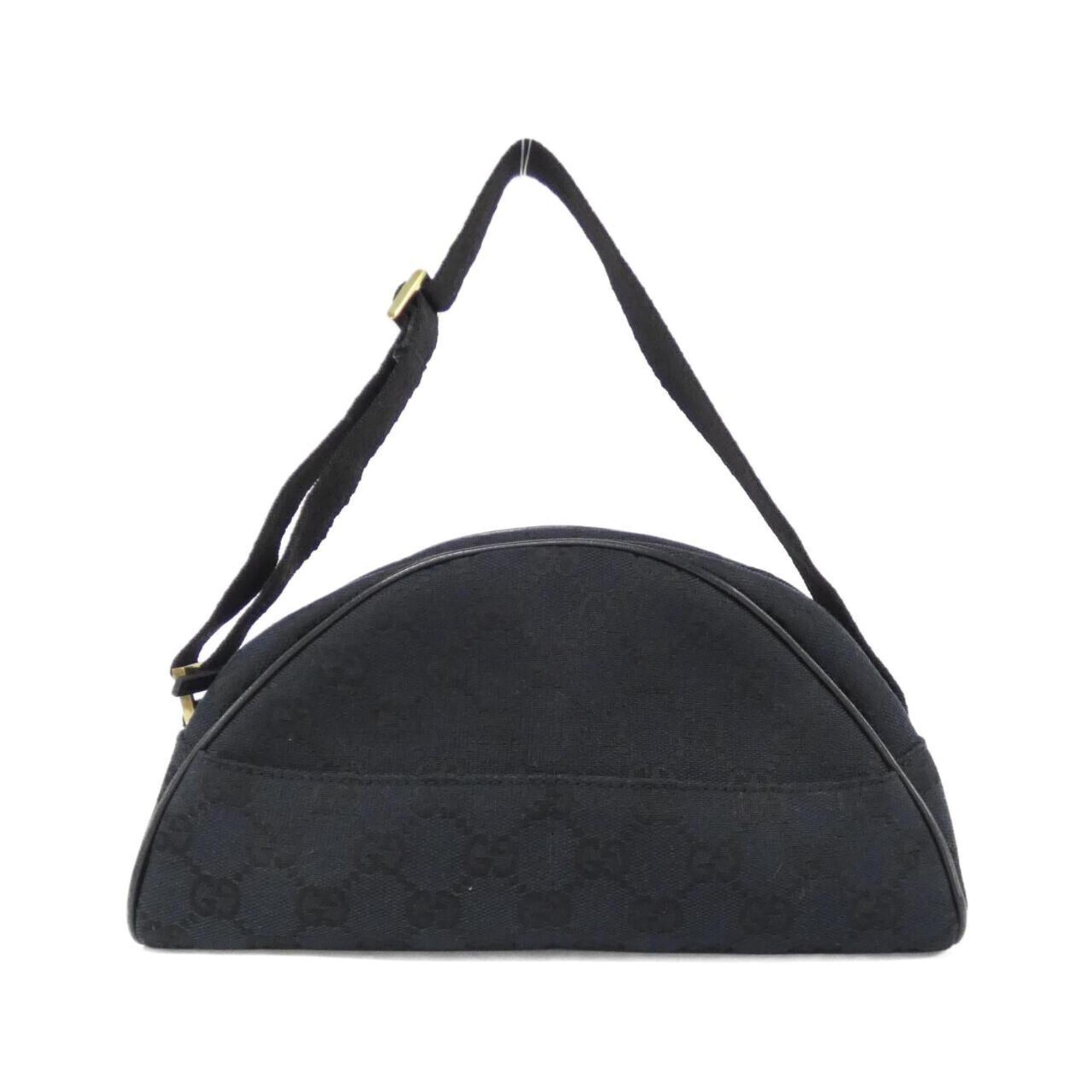 Gucci Black Gg Canvas Handbag (Pre-Owned)