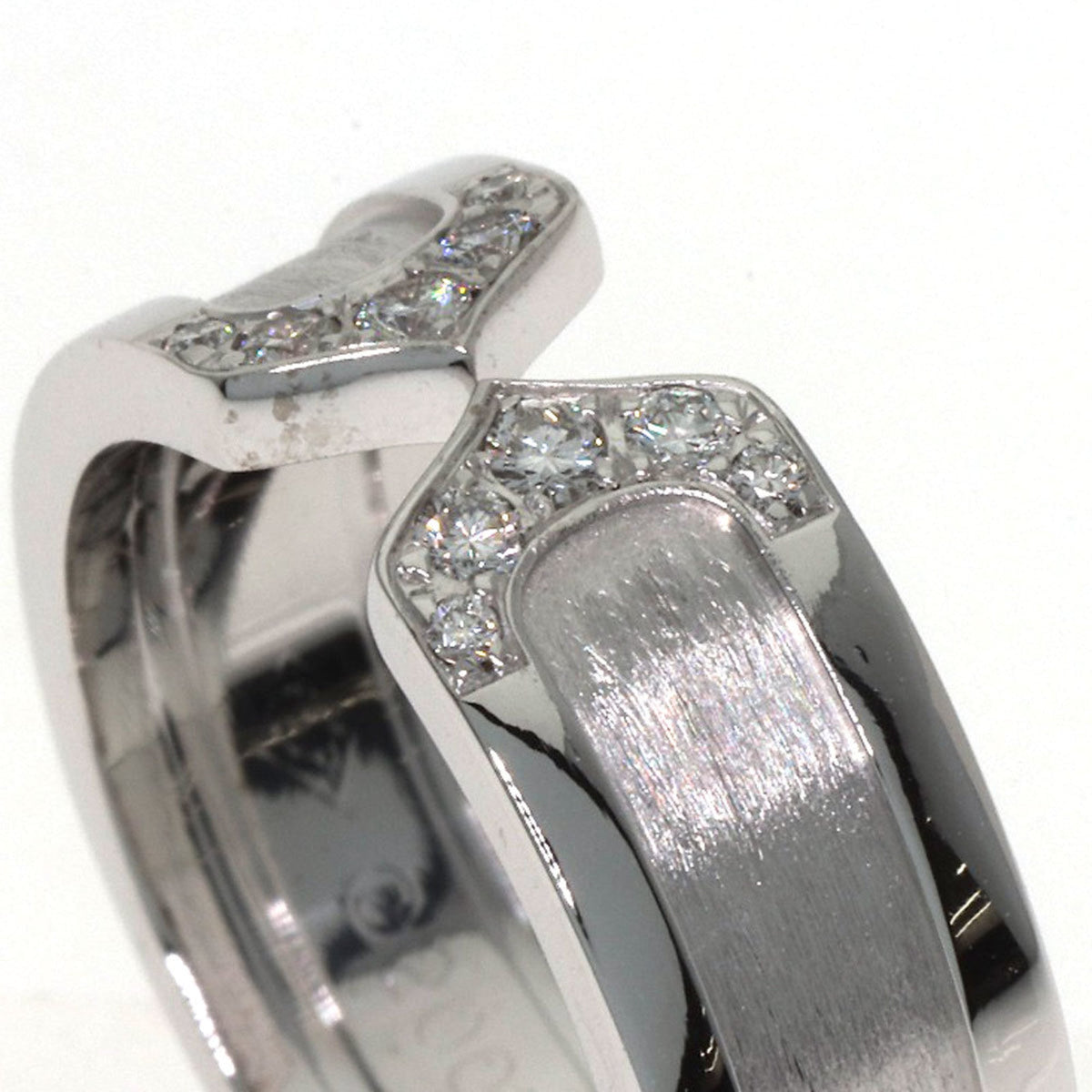 Cartier C2 White White Gold (18K) Band Ring (Pre-Owned)