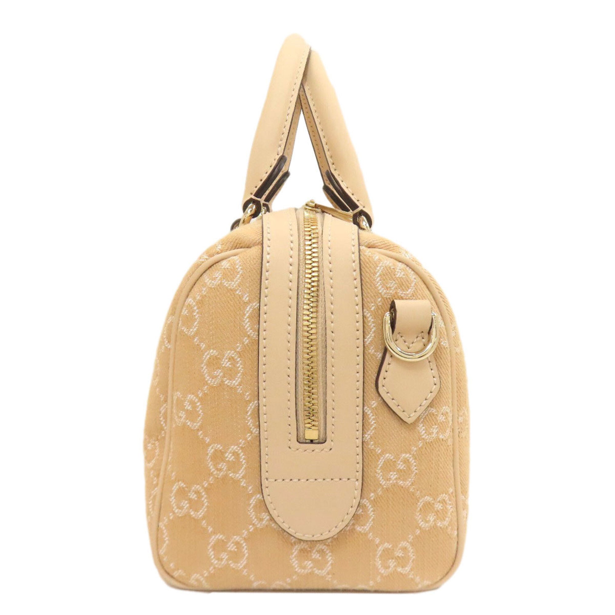 Gucci Beige Canvas Handbag (Pre-Owned)