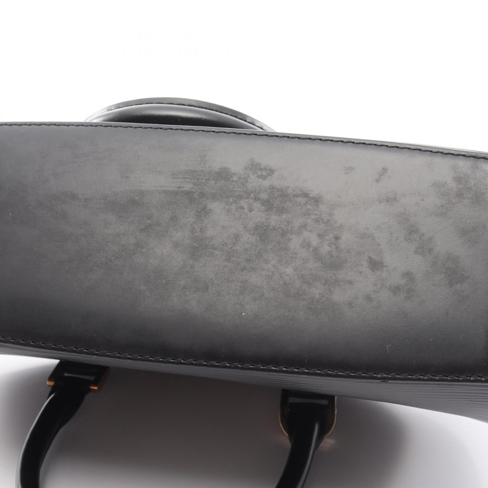 Louis Vuitton Black Leather Handbag (Pre-Owned)