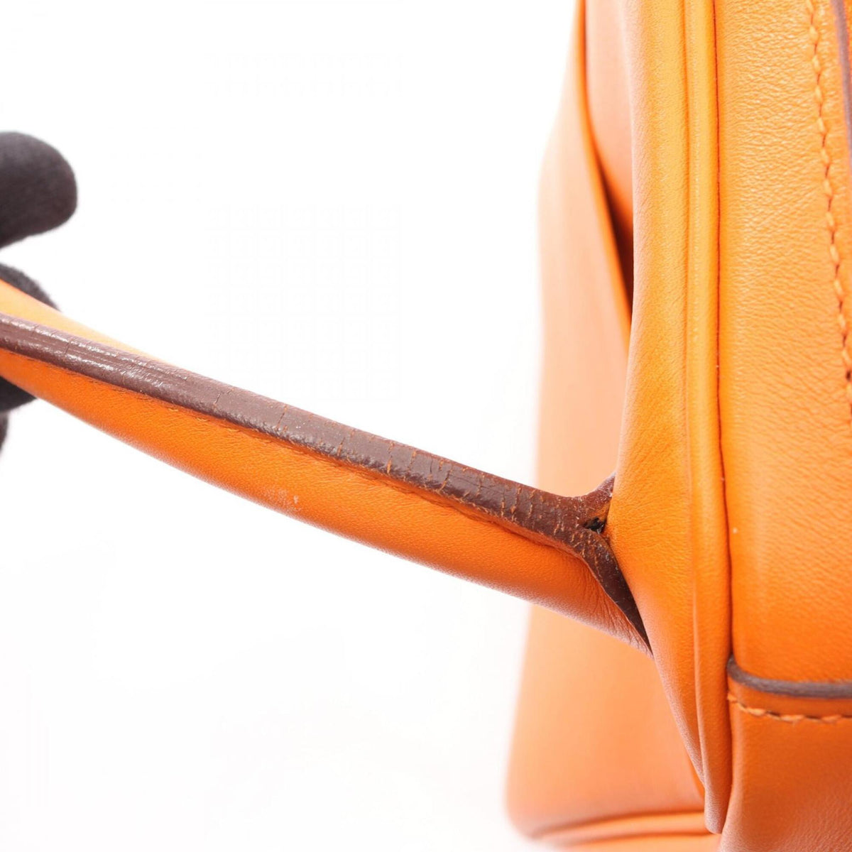 Hermes Orange Swift Leather Handbag Shoulder Bag (Pre-Owned)