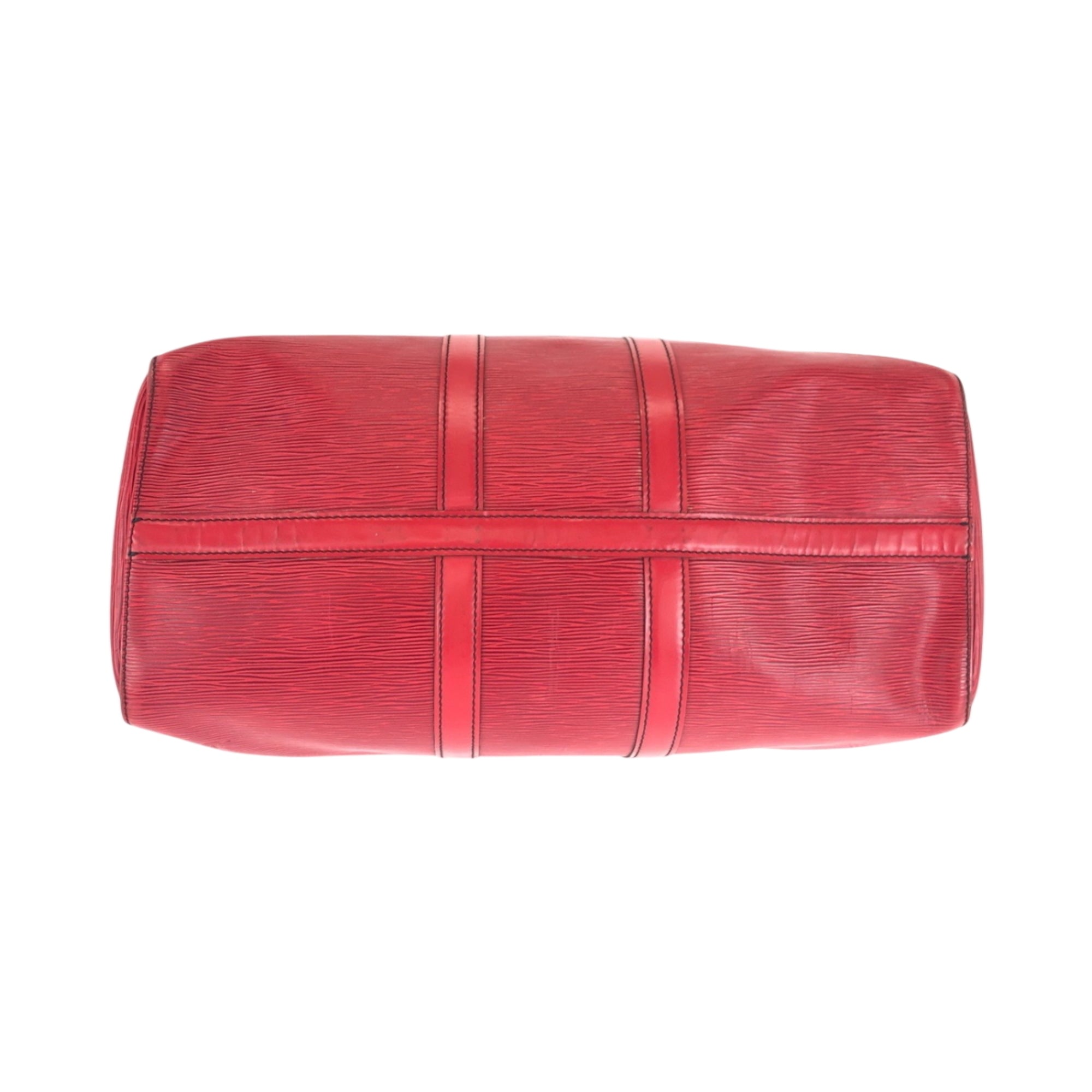 Louis Vuitton Castilian Red Epi Leather Boston Bag Handbag (Pre-Owned)