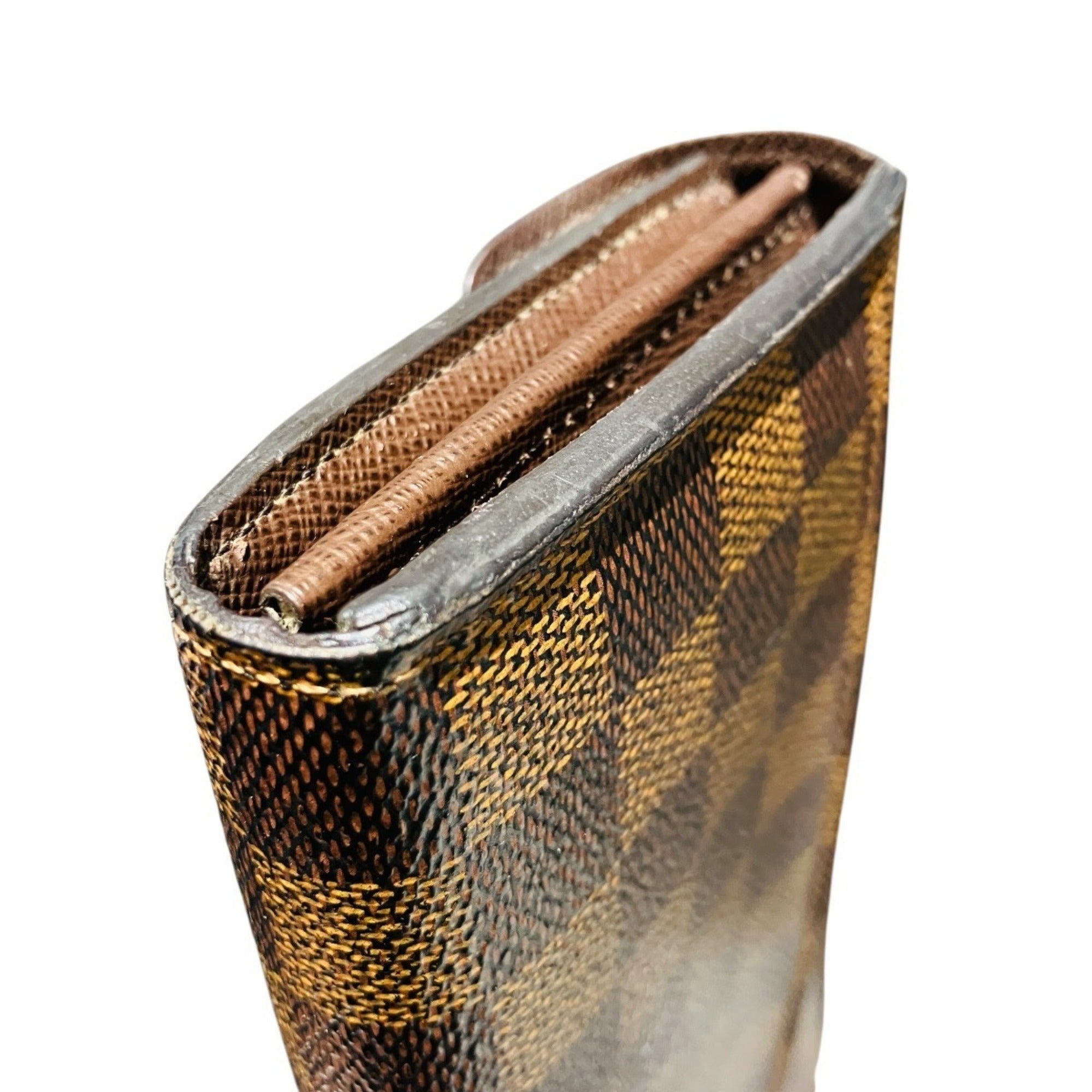 Louis Vuitton Damier Canvas Galle Leather Coin Purse/Coin Case (Pre-Owned)