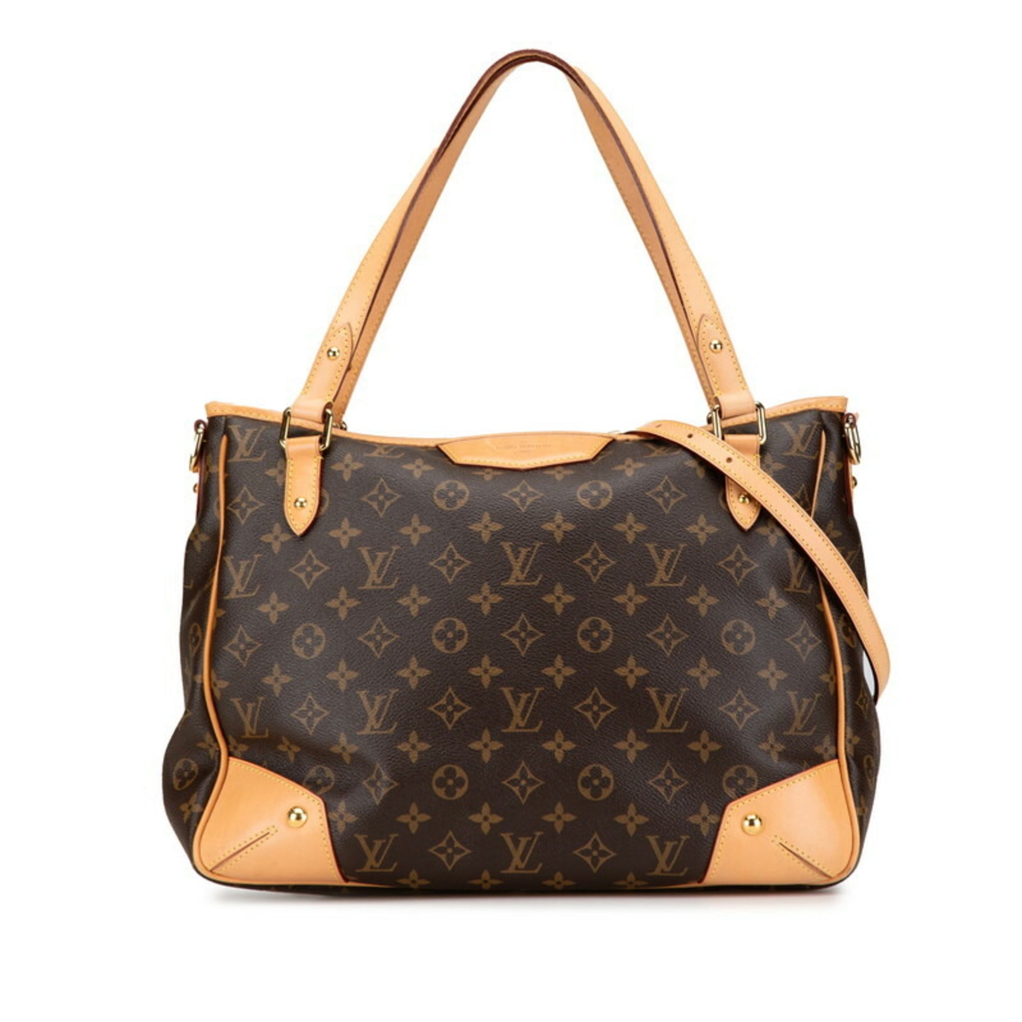 Louis Vuitton Brown Pvc Leather Shoulder Bag Tote Bag (Pre-Owned)