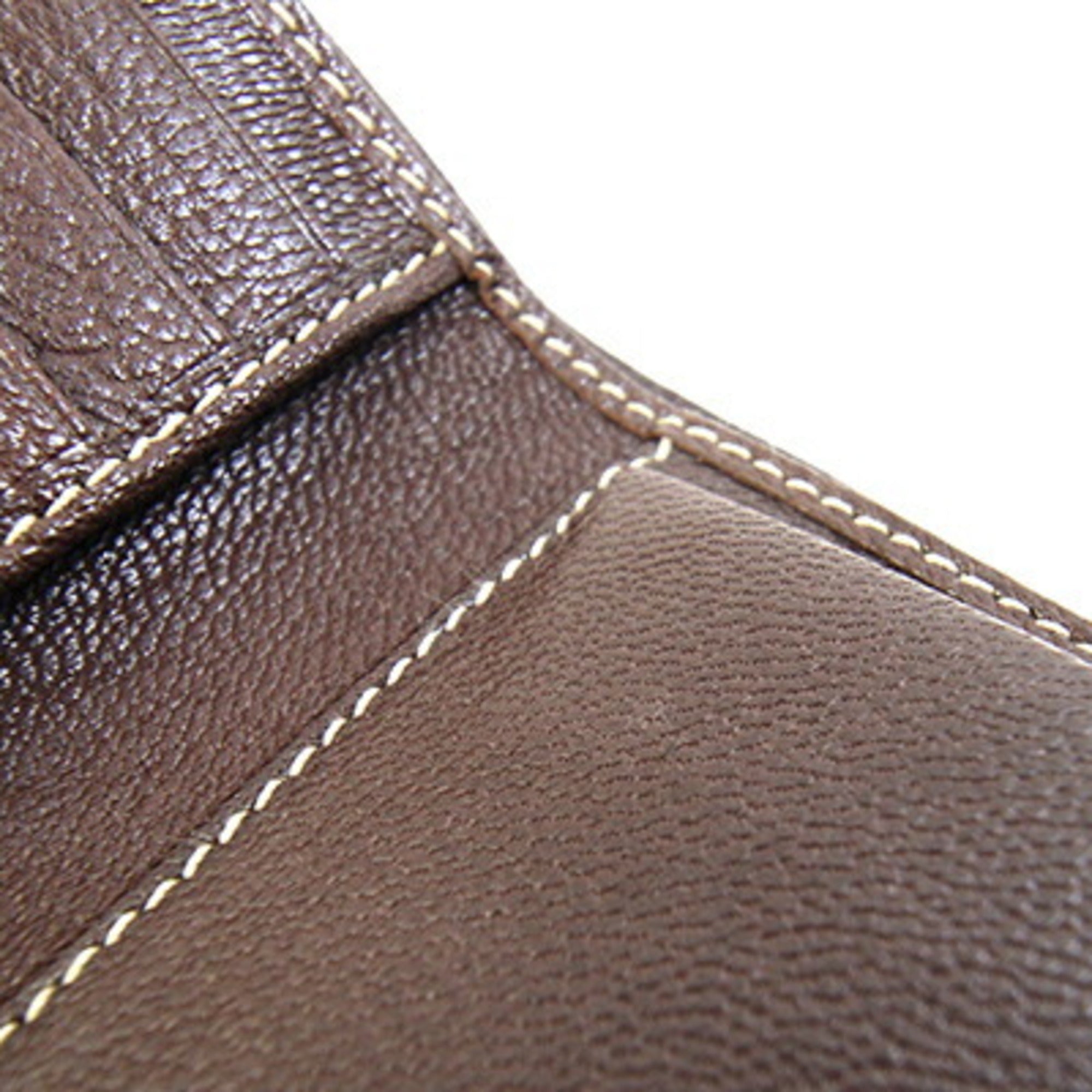 Prada Cacao Dark Brown Leather Wallet (Tri-Fold) (Pre-Owned)