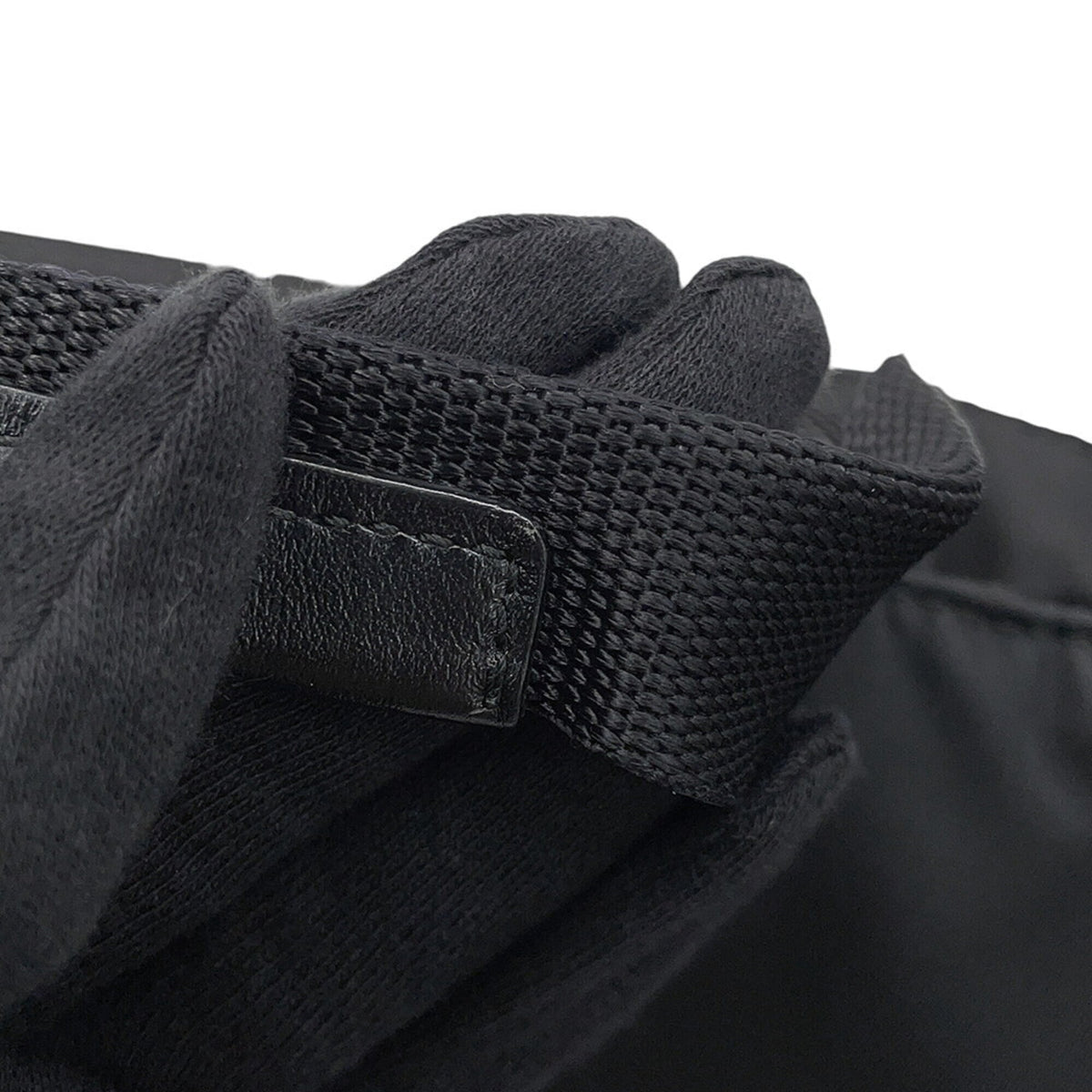 Prada Black Nylon Handbag Shoulder Bag (Pre-Owned)