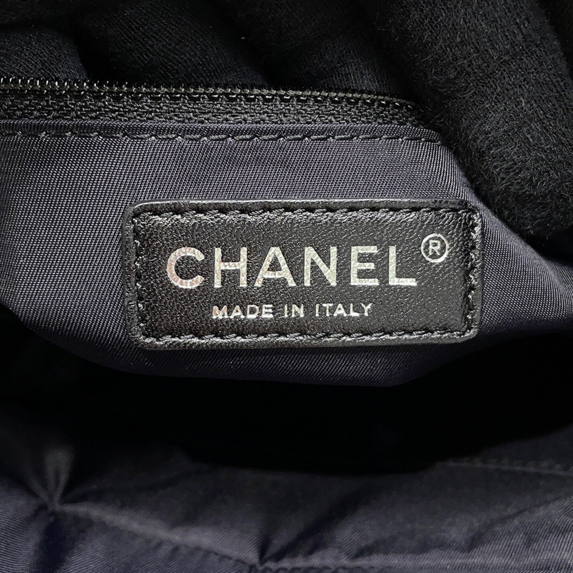 Chanel Matelasse Black Pvc Leather Handbag Tote Bag (Pre-Owned)