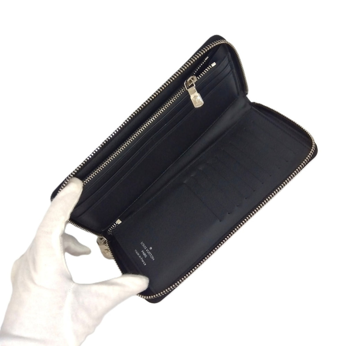 Louis Vuitton Black Damier Graphite Damier Graphite Long Wallet (Bi-Fold) (Pre-Owned)