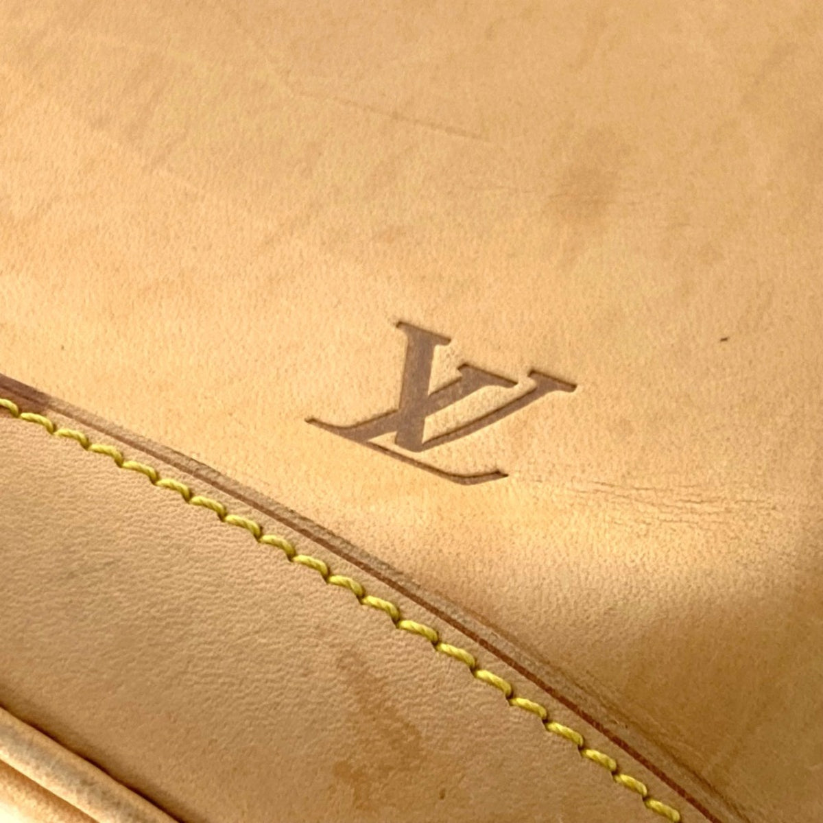 Louis Vuitton Beige Nomade Leather Shoulder Bag Tote Bag (Pre-Owned)