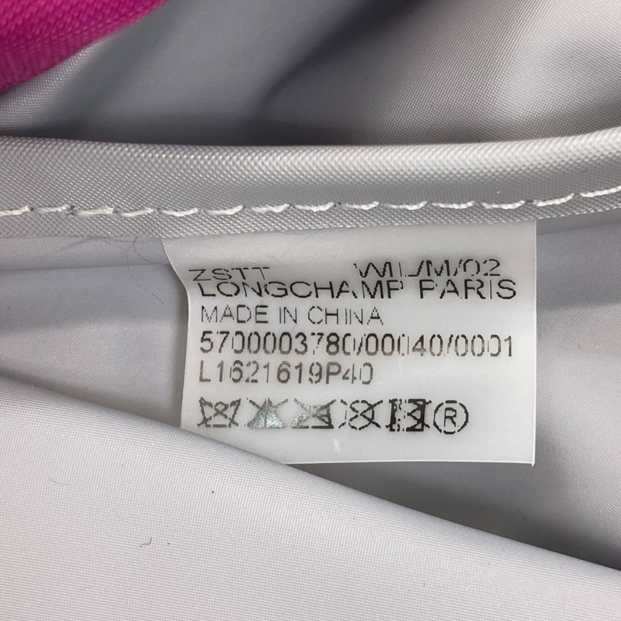 Longchamp Le Pliage Purple Nylon Handbag (Pre-Owned)