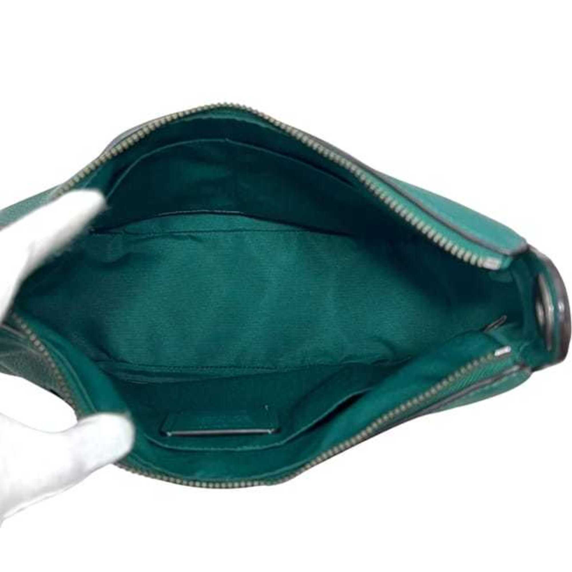 Coach Green Leather Shoulder Bag (Pre-Owned)