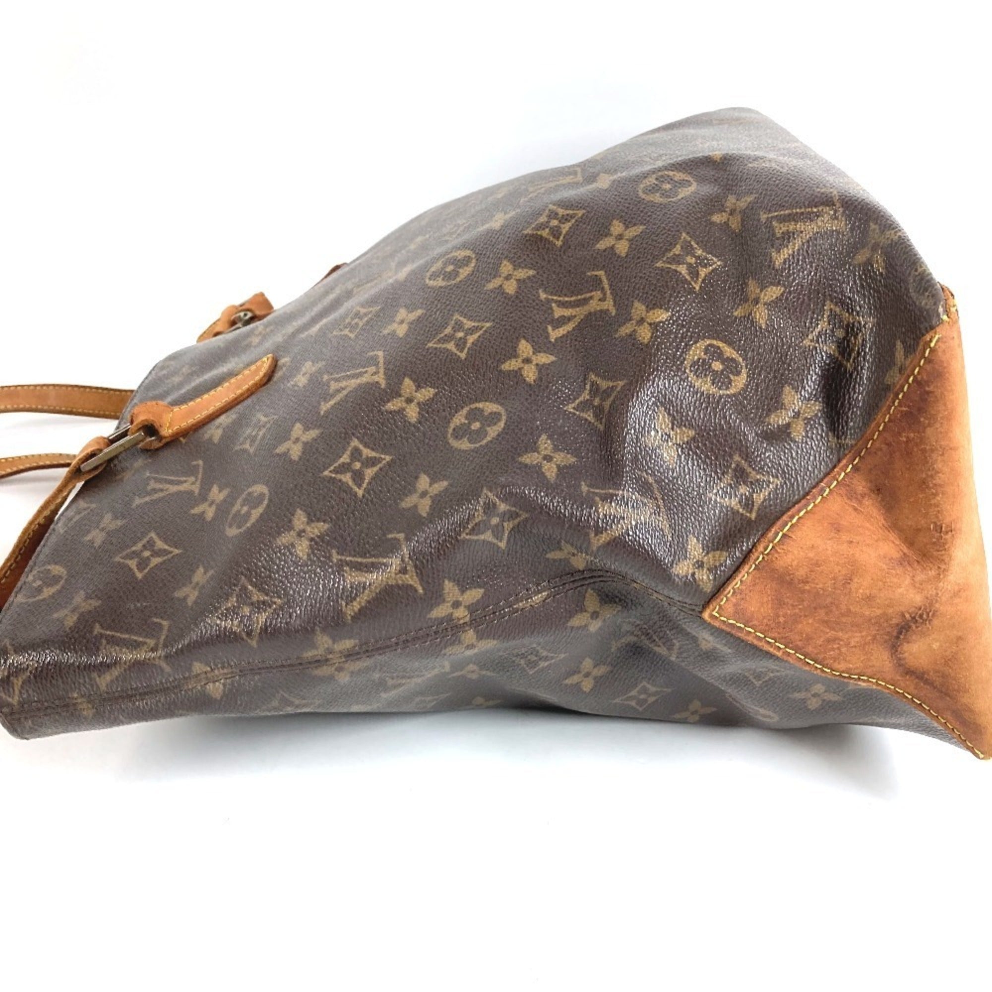 Louis Vuitton Brown Monogram Shoulder Bag Tote Bag (Pre-Owned)